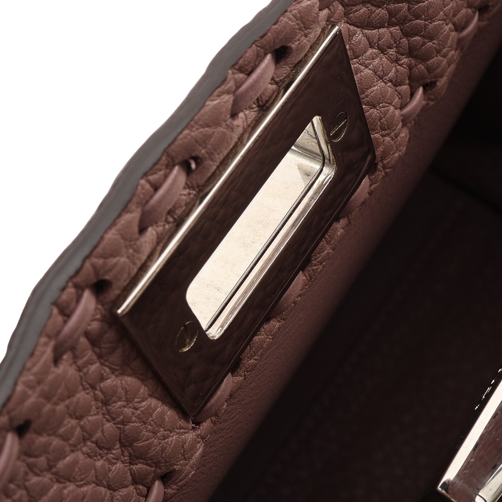 FENDI Peekaboo Mini Shoulder Handbag Calfskin Purple 8BN244