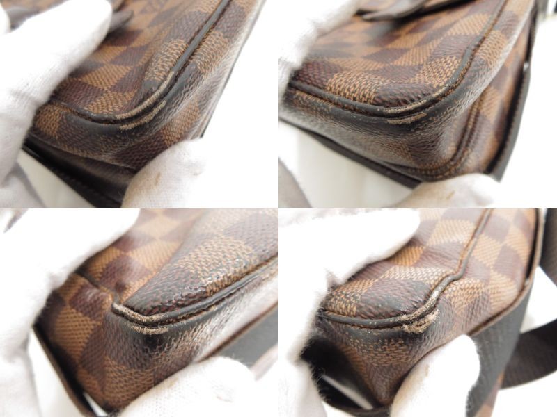 Authentic Louis Vuitton Damier Ebene Broadway Shoulder Bag Crossbody F#45804