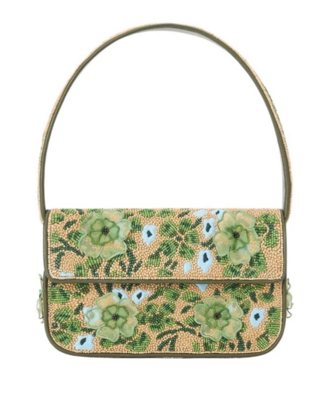 Staud Floral Beaded Bag – Rare, Excellent – MSRP $395