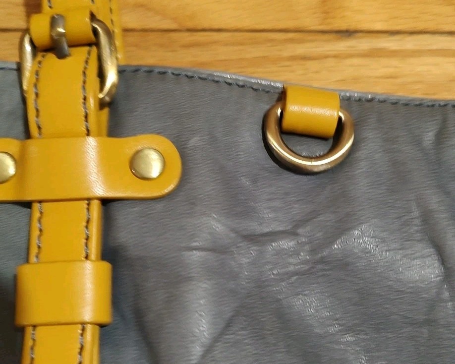 Pilcro And The Letterpress Large Gray Leather Tote From Anthropology