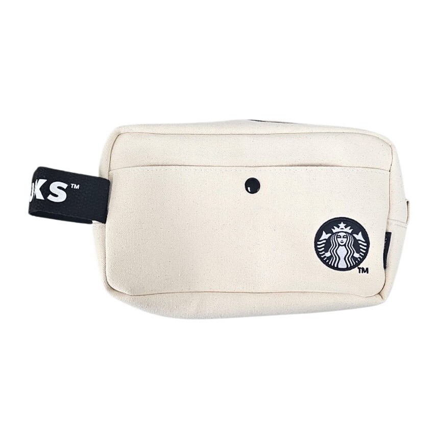 Starbucks Ivory Siren Canvas Pouch – 240x140x80mm
