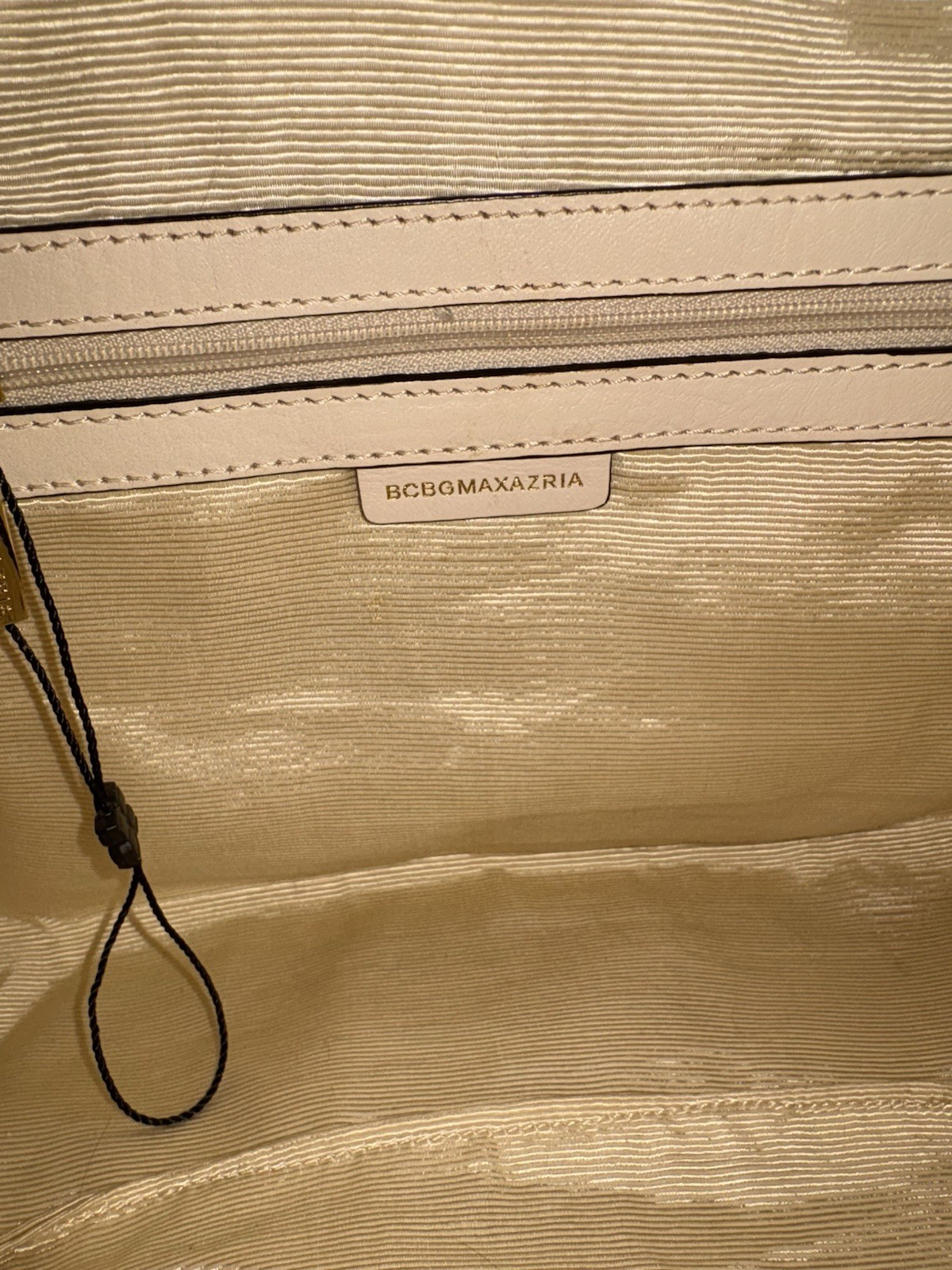 BCBG MAX AZARIA Mixed Leather Color block Dr Bag Satchel White Blue & Red / Lock