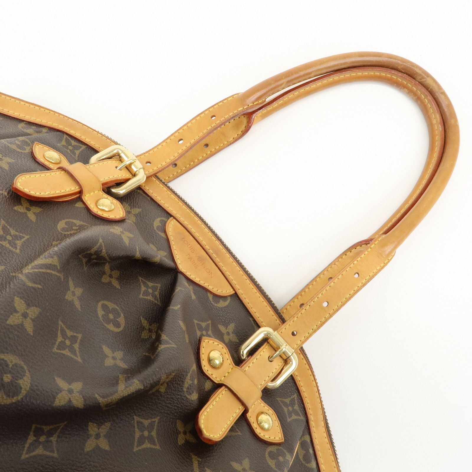Louis Vuitton Monogram Tivoli GM Shoulder Bag Brown M40144 Auth Used