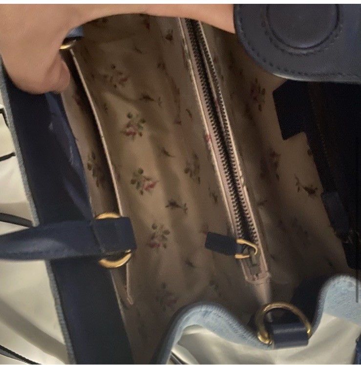 Gucci Marmont Denim Embroidered Flowers Matelasse Hand Shoulder Bag 2 Way $2,500