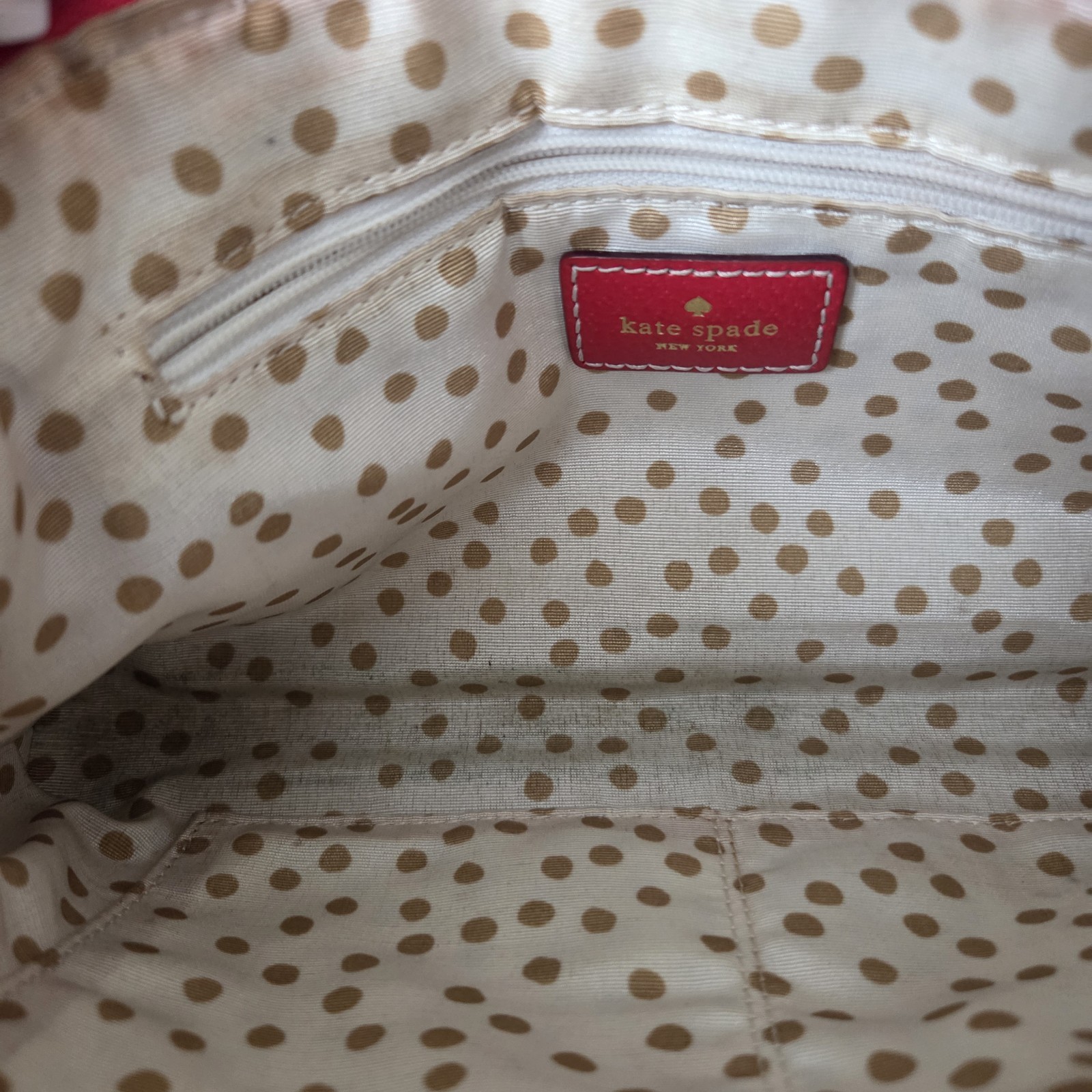 Kate Spade Wellesley Byrd Shoulder Bag RED Leather Chain Strap Purse