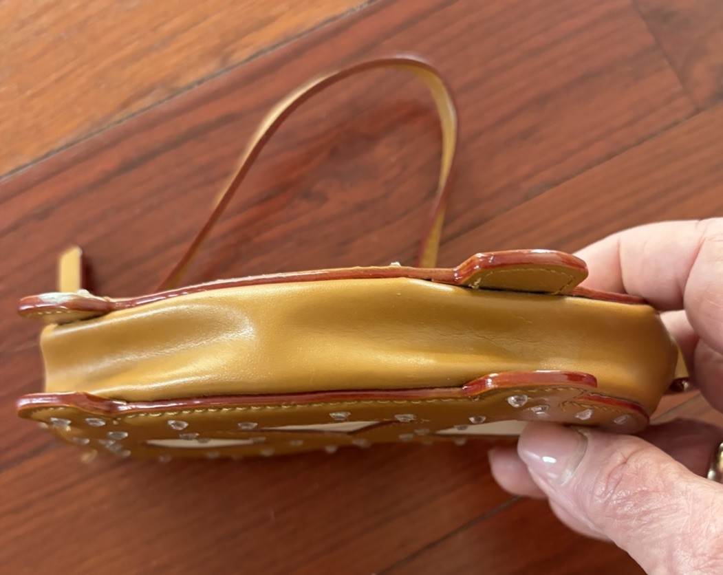 Kate Spade 2018 FAR FROM THE TREE Collection Leather Crystal 3D PRETZEL Wristlet