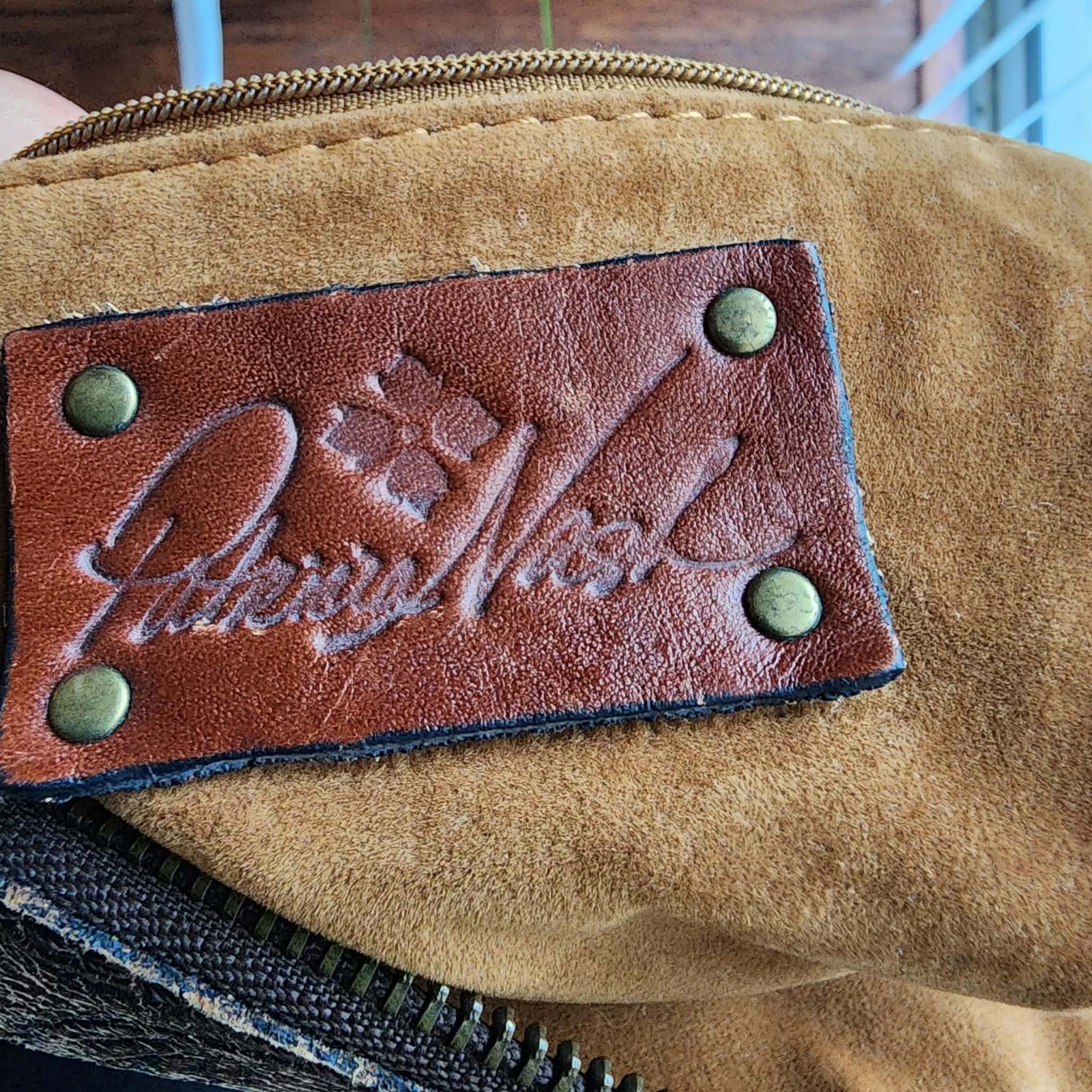 Patricia Nash Luzille Convertible Backpack Floral Embossed Leather Brown Tassel