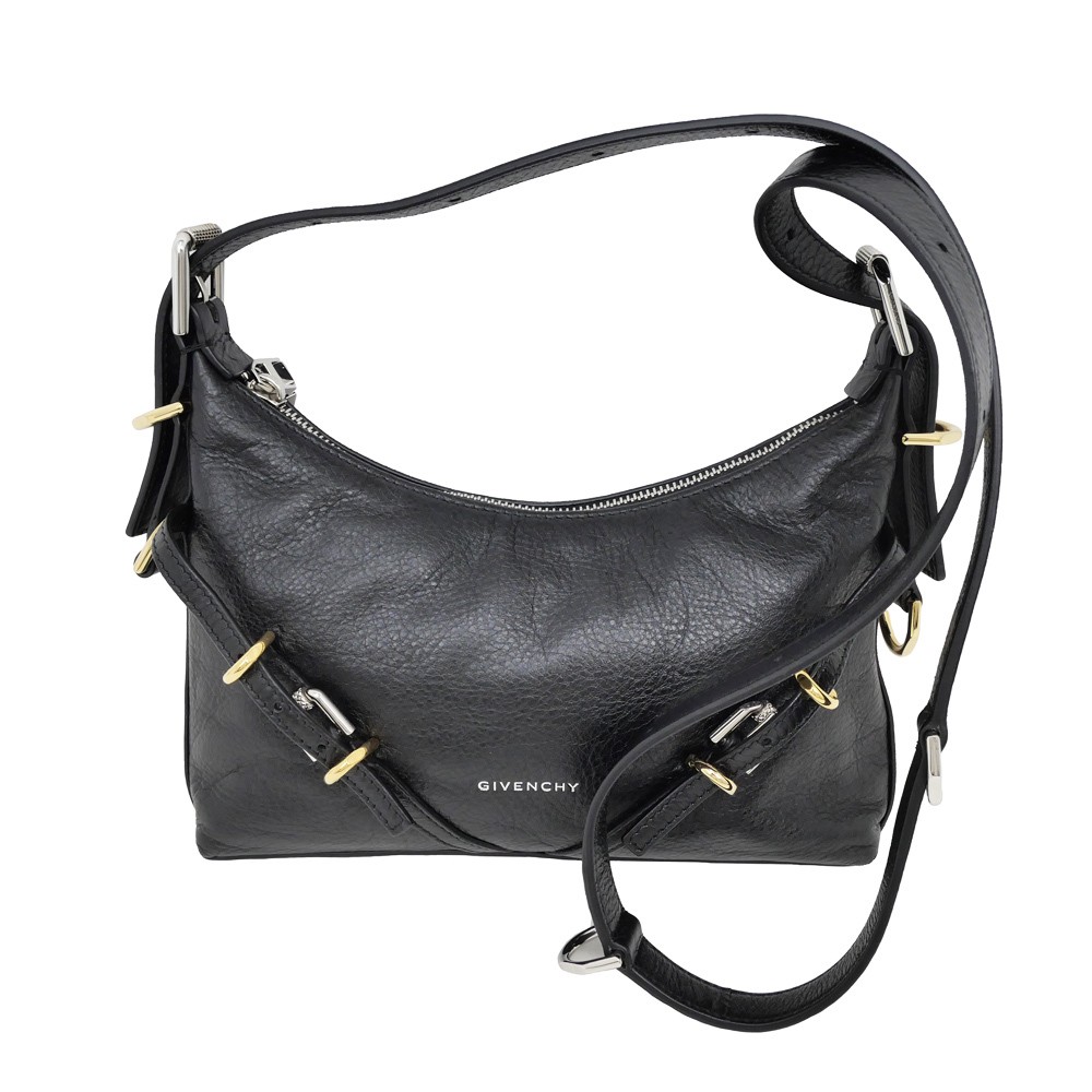 GIVENCHY VOYOU Mini Shoulder Bag Black Gold Hardware Silver Hardware Women’s Men