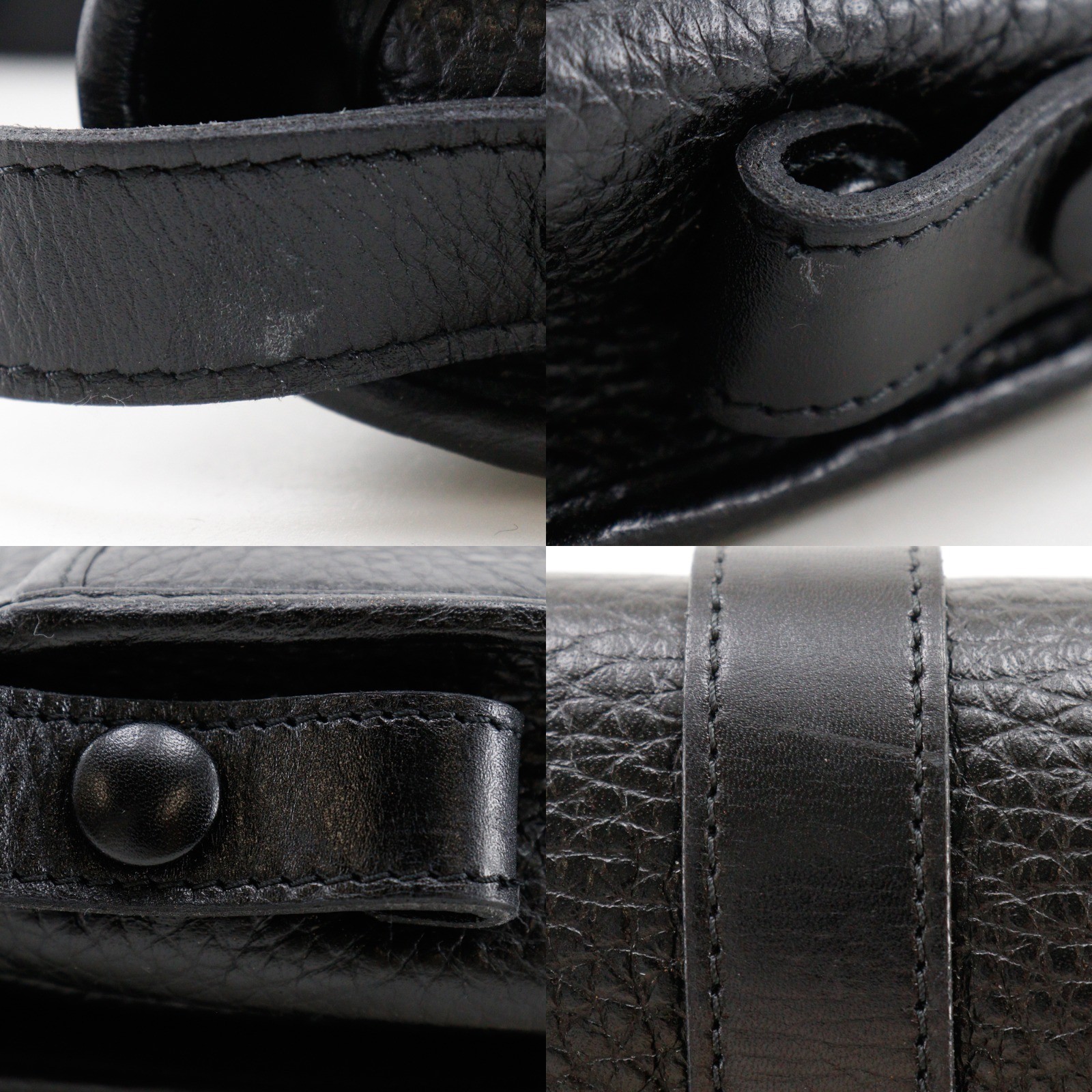 Dior CD logo Shoulder Bag vintage black Calfskin Women