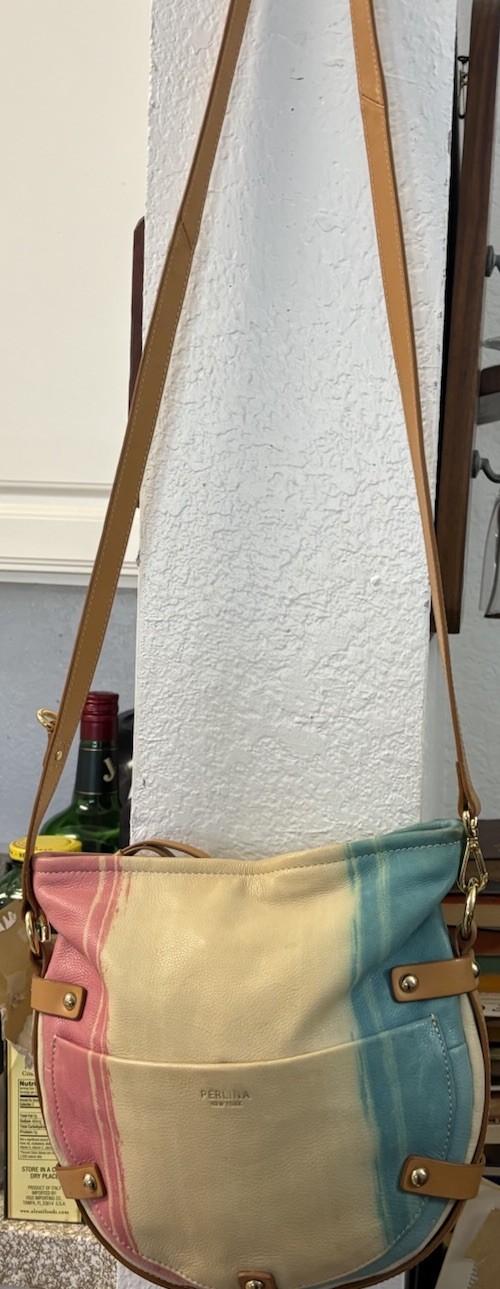 Perlina New York Shoulder Bag / Crossbody Bag Pastel Colors 24” Drop
