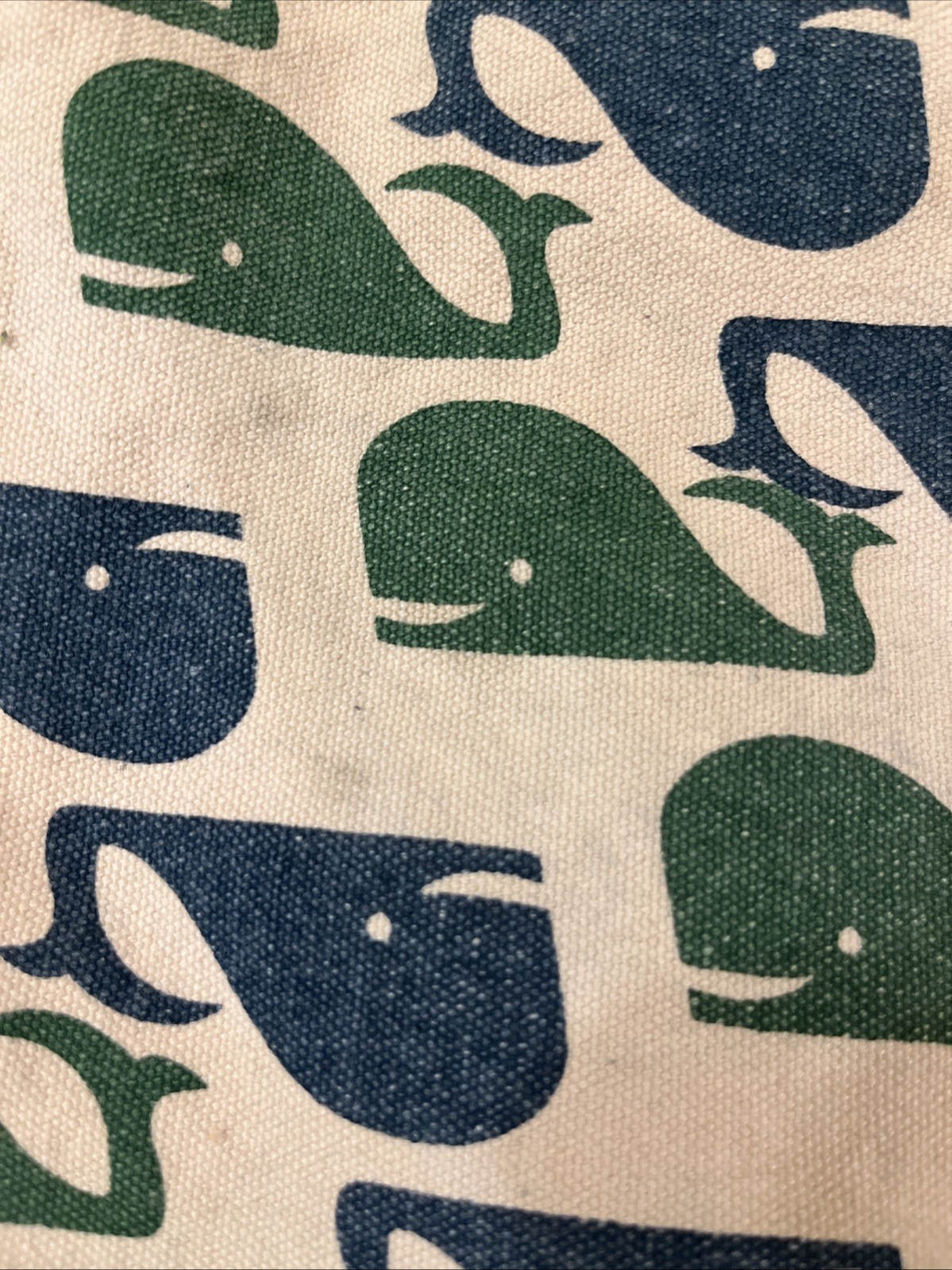 Bungalow 360 Whale Purse Tote Shoulder Bag Canvas Green Blue w/ Matching wallet