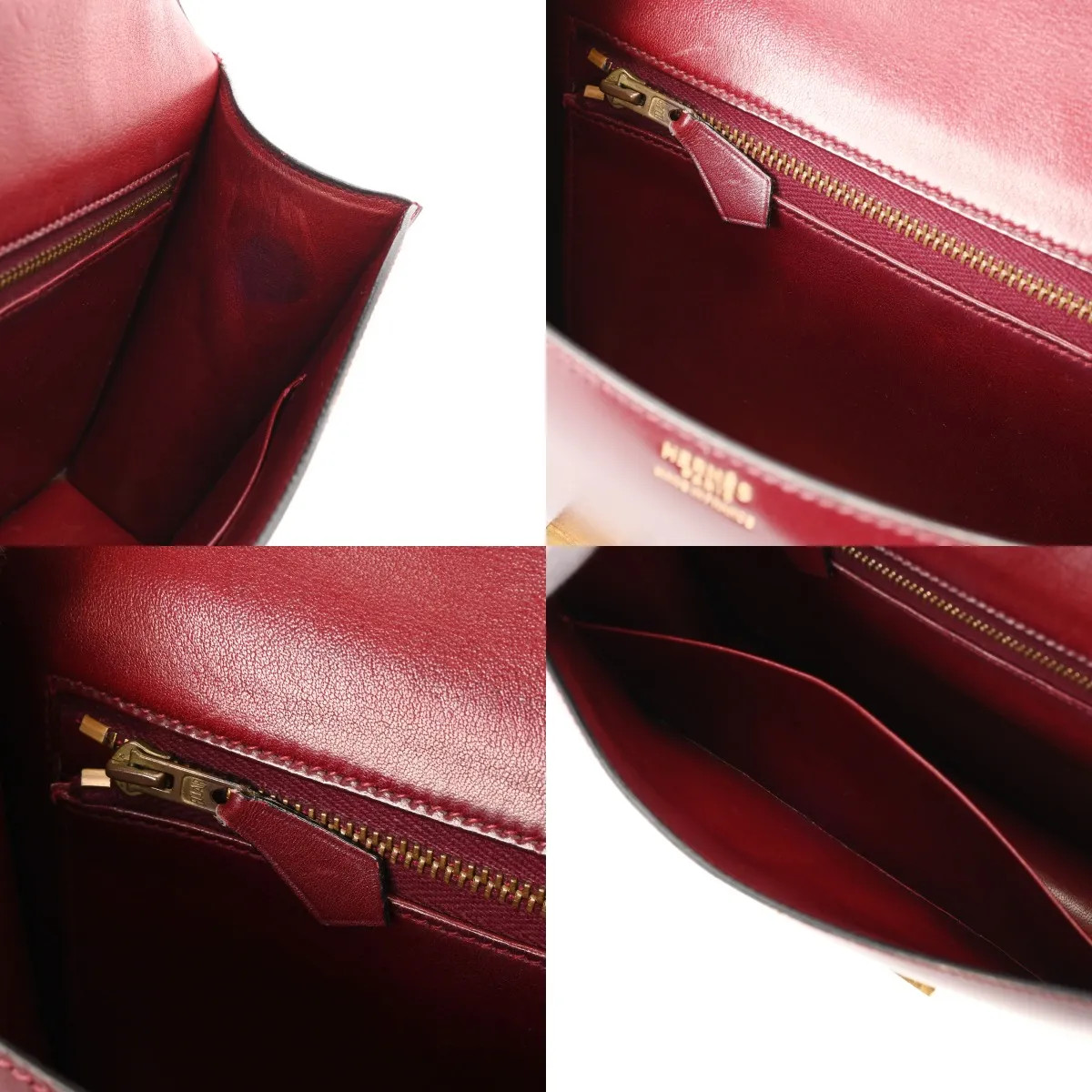 Hermes Constance 23 Shoulder Bag Box Calf Gold #WB645