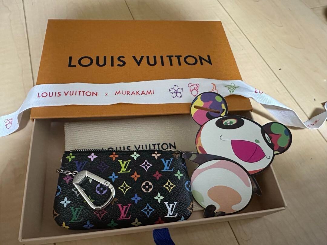 Louis Vuitton Unused Takashi Murakami LV x TM Pochette Cle Multicolor