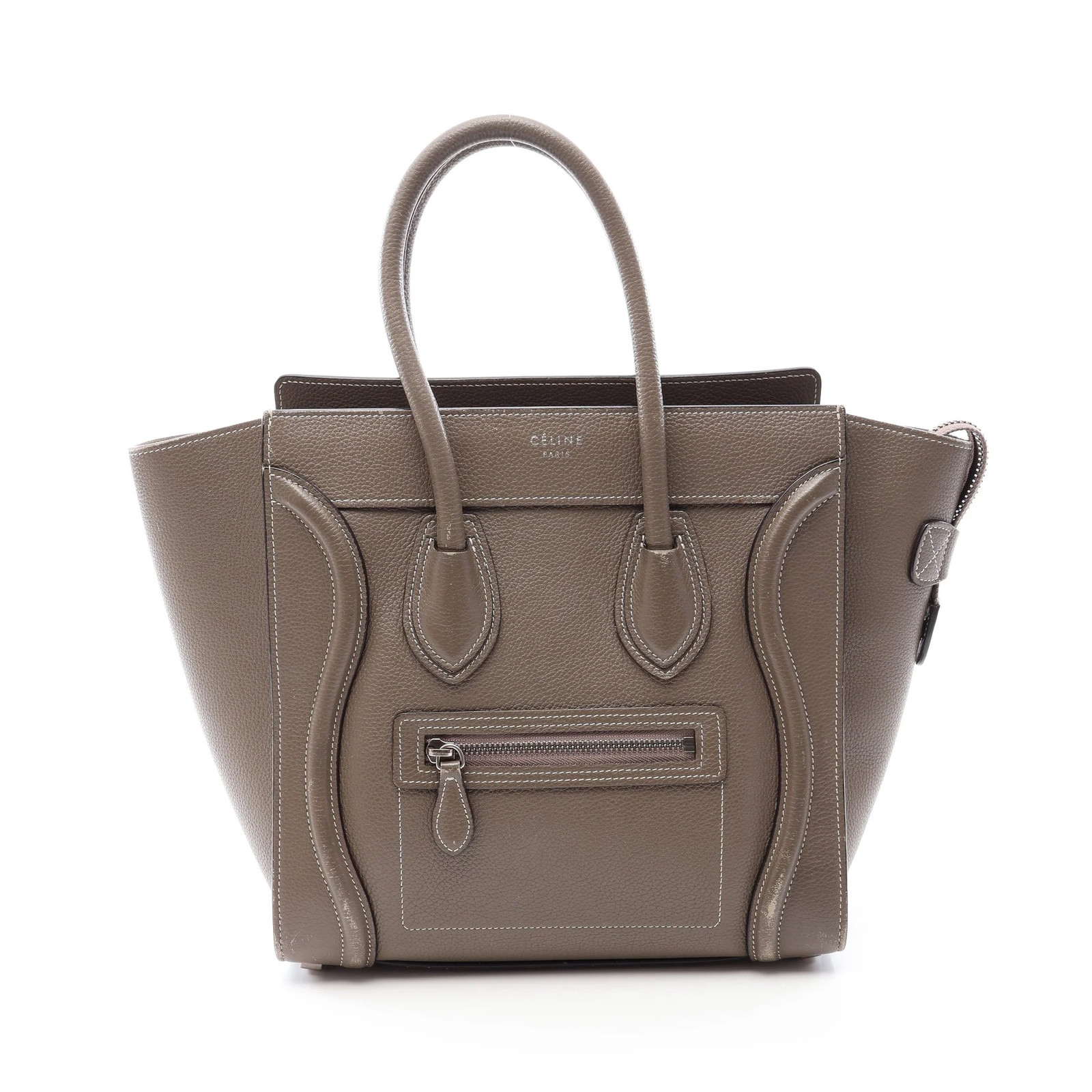 Celine Tote Bag Gray Leather #RCB10895