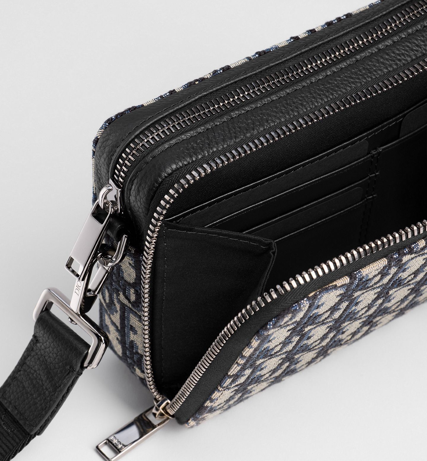 Dior Crossbody Blue Canvas Oblique Bag