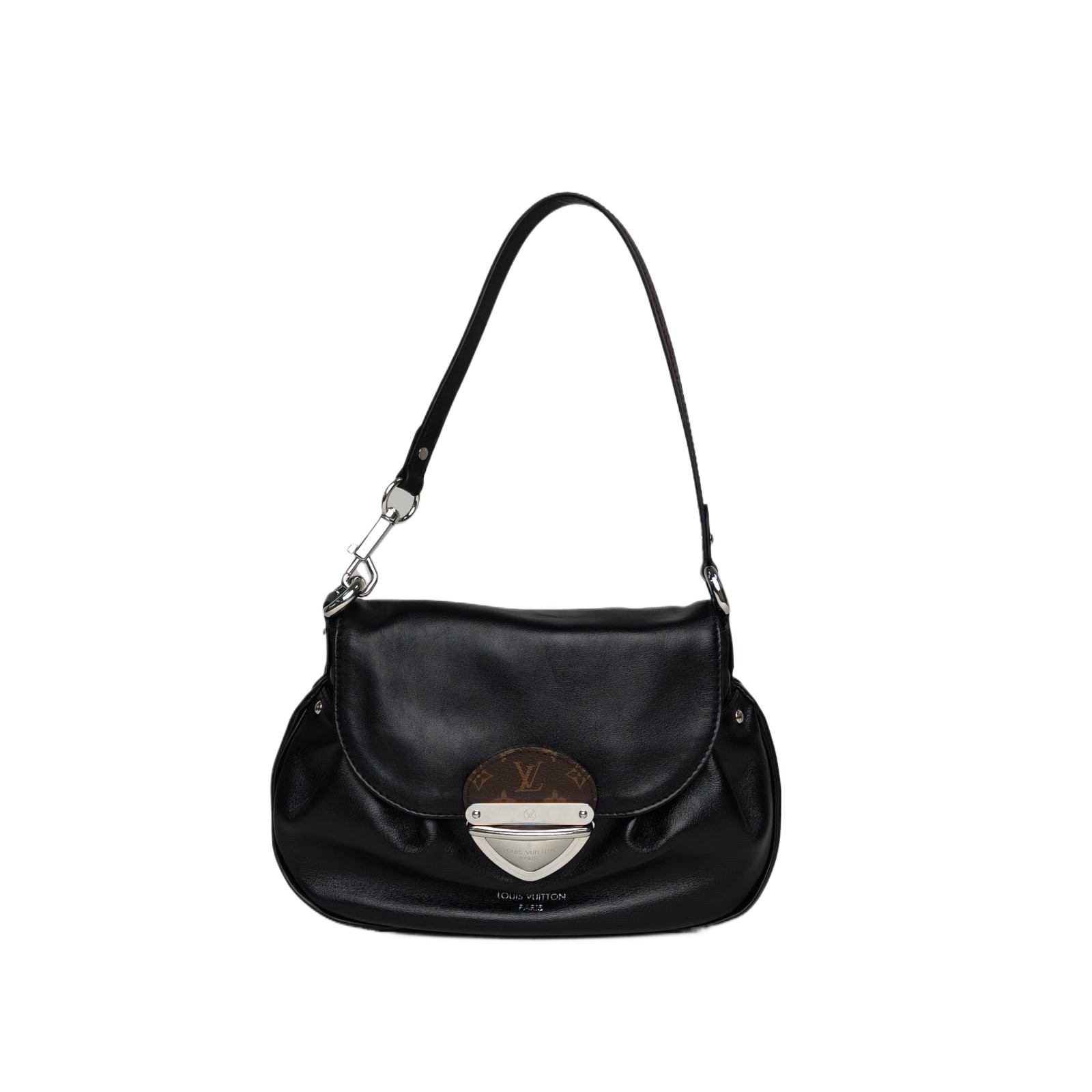LOUIS VUITTON Black PVC Chip Borsa Sunset Vibe Black Shoulder Bag