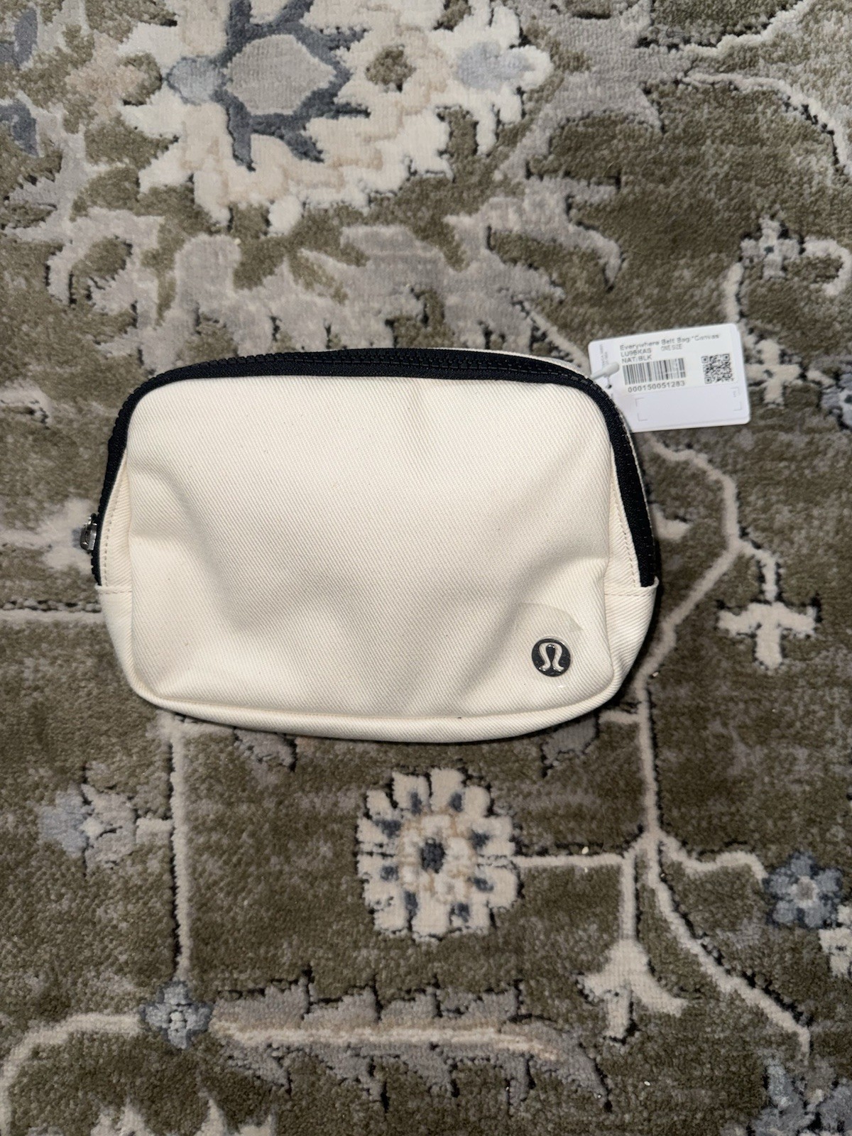 Lululemon Everywhere Belt Bag 1L Canvas, Natural/Black, New