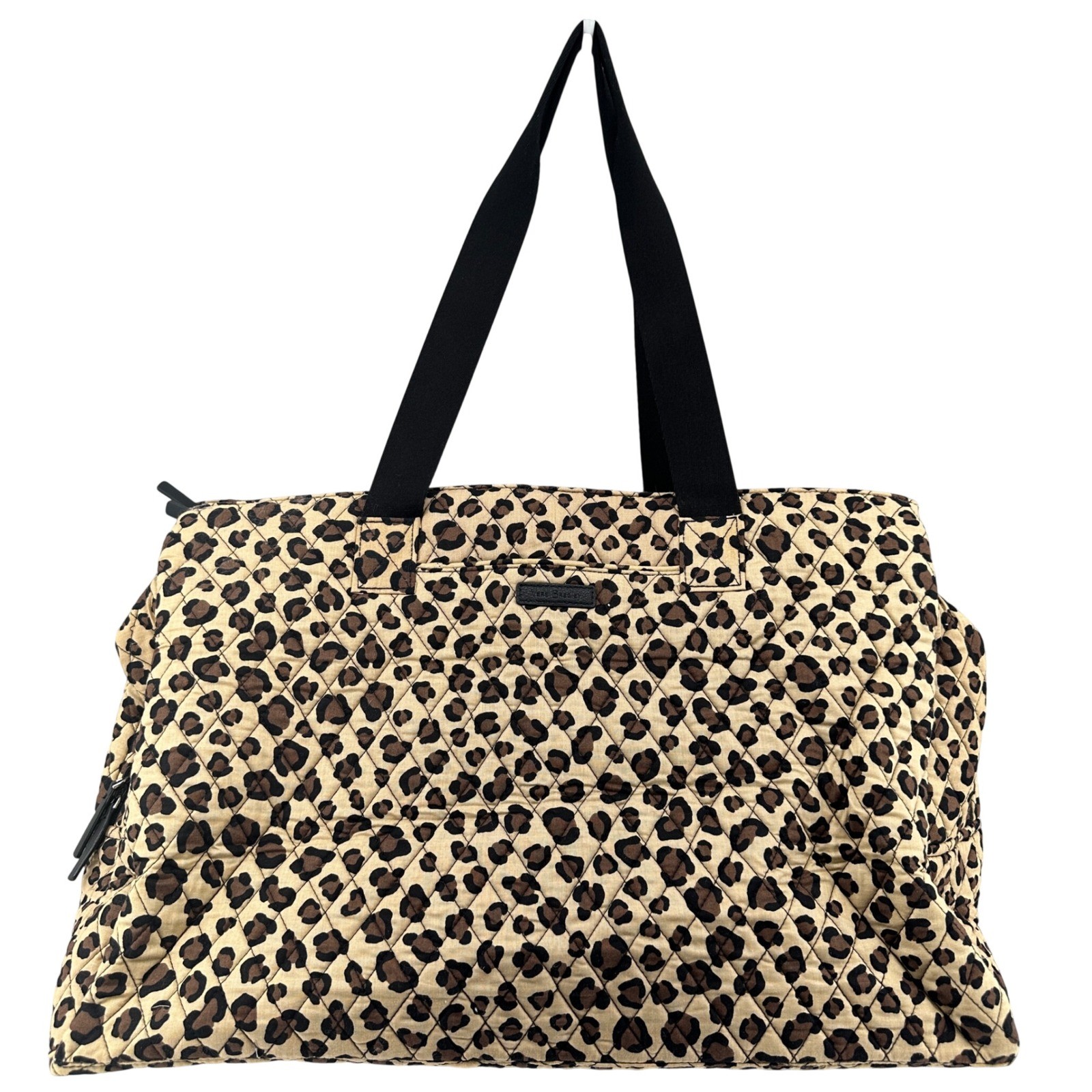 Vera Bradley Classic Leopard Grand Outlet Traveler Bag XL Duffel Quilted RARE!