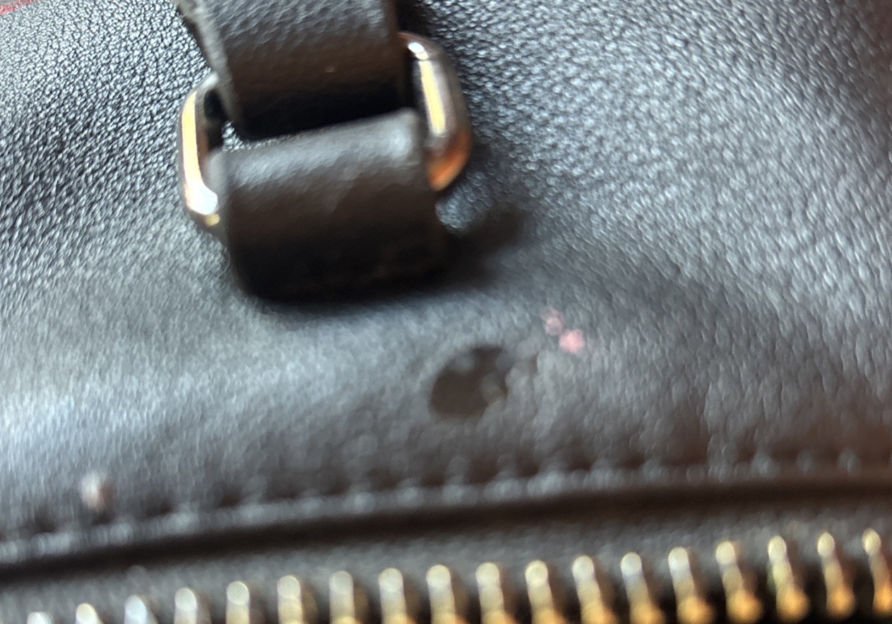 Ed Hardy Black Hand Bag With Bedazzled Tiger Design