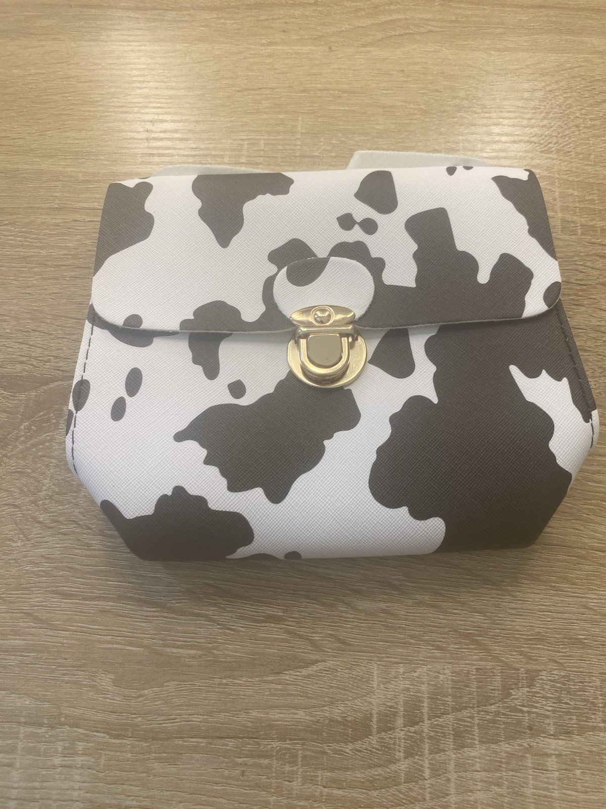 Cow Print Small Clutch Bag