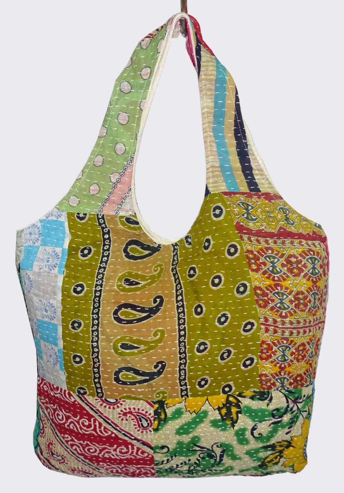 10Pc Shoulder Bag Handmade Vintage Kantha Women Shoulder Bag Cotton Handbag