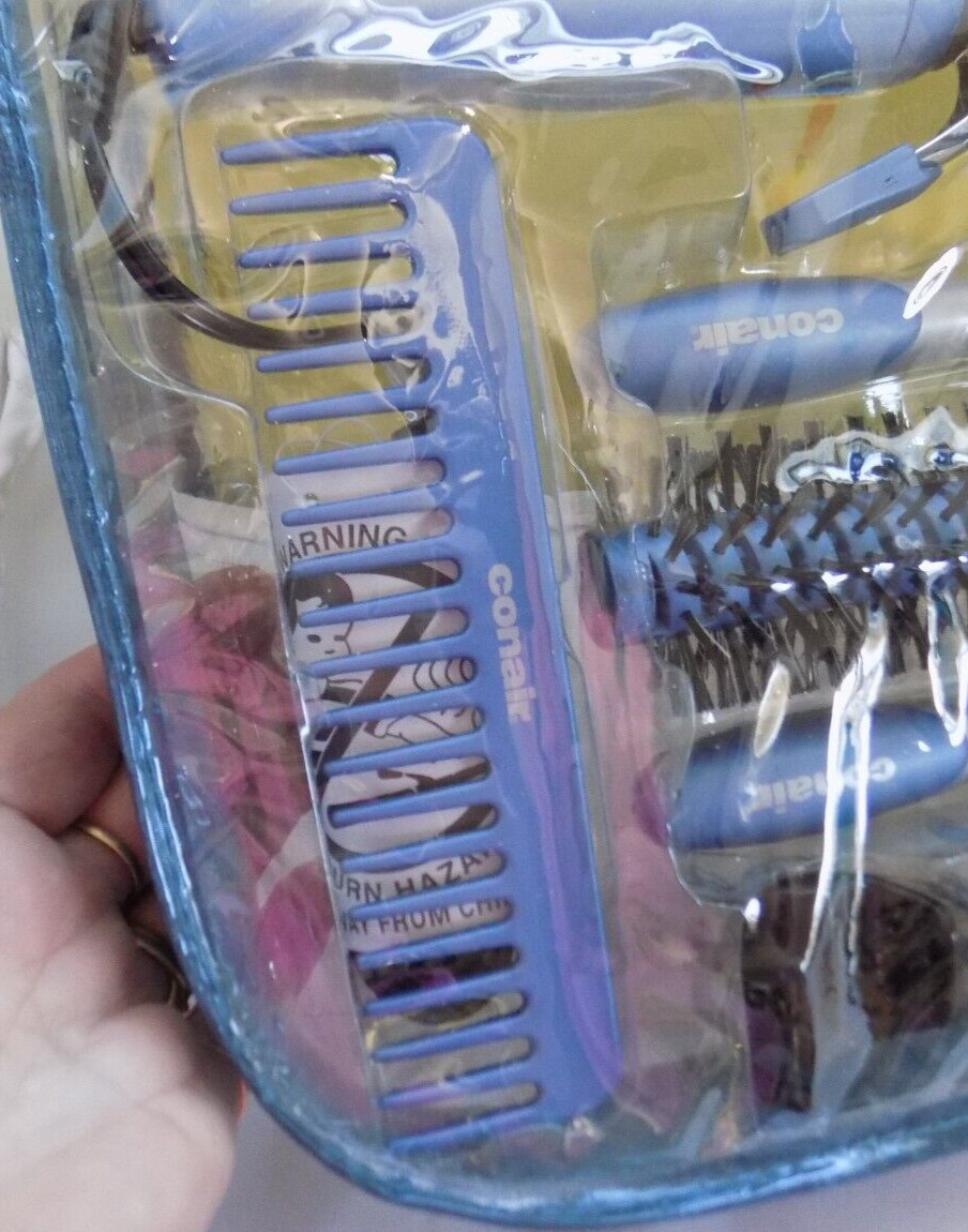 Vera Bradley Cosmetic/Stadium Bag & Conair (NEW) Curling Iron & Styling Set