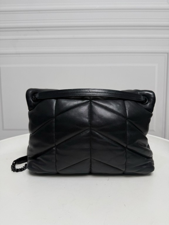 Saint Laurent / “So Black” Large Black Cloud Shoulder Bag