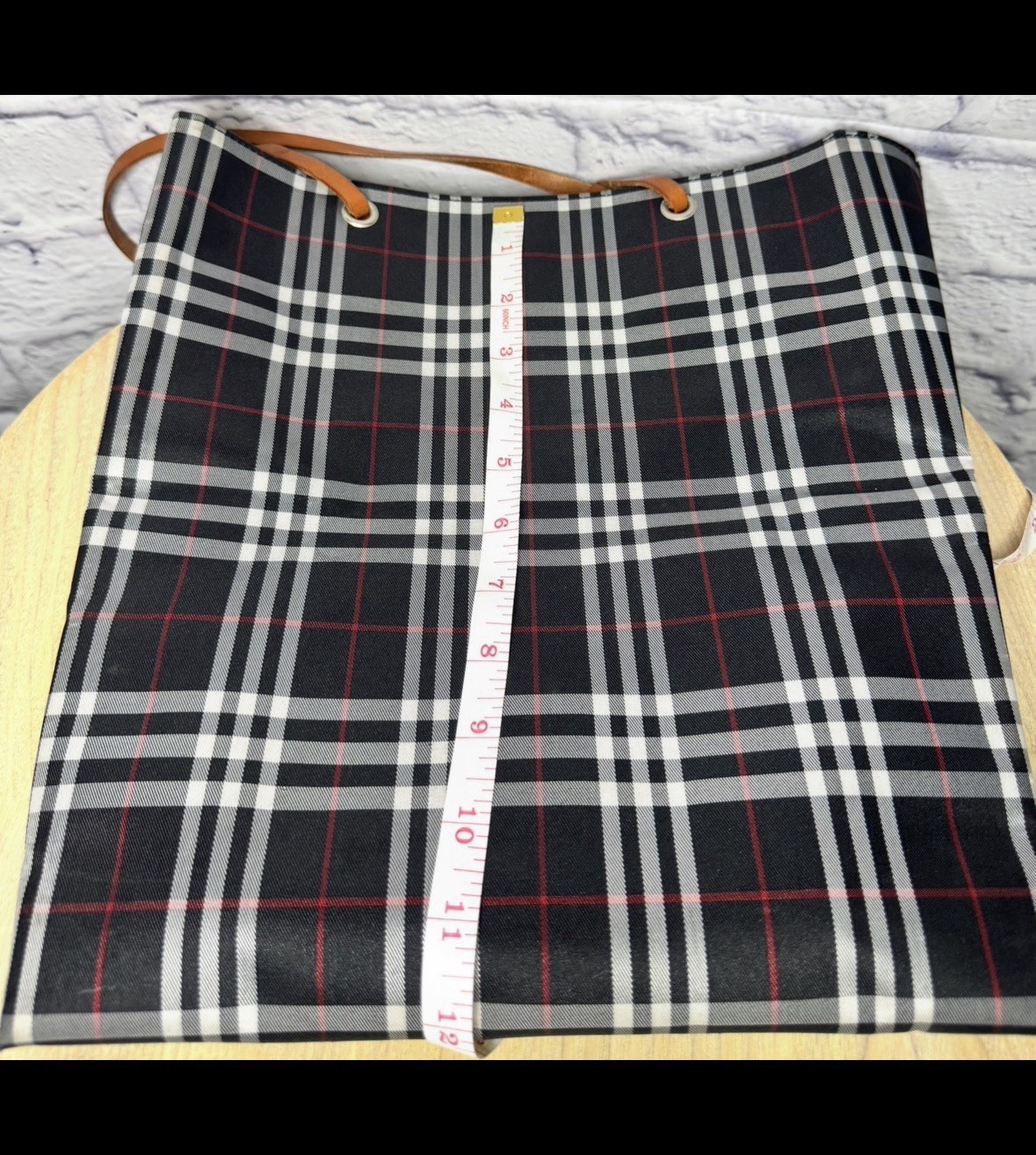 Burberry London vintage check bucket tote bag w/ COA!