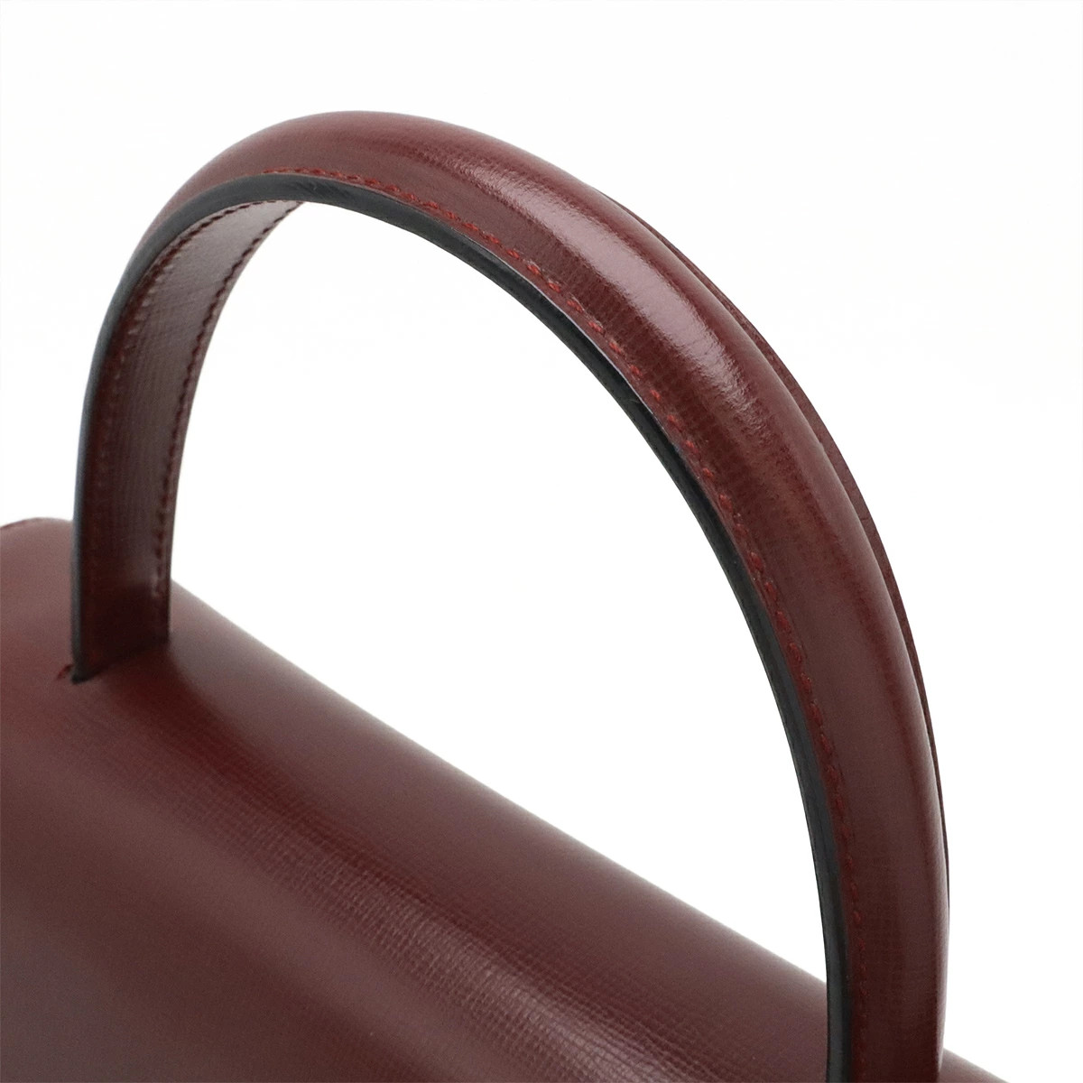 Cartier Must L1000169 Handbag Logo Leather Bordeaux Box and Papers #BLB2407