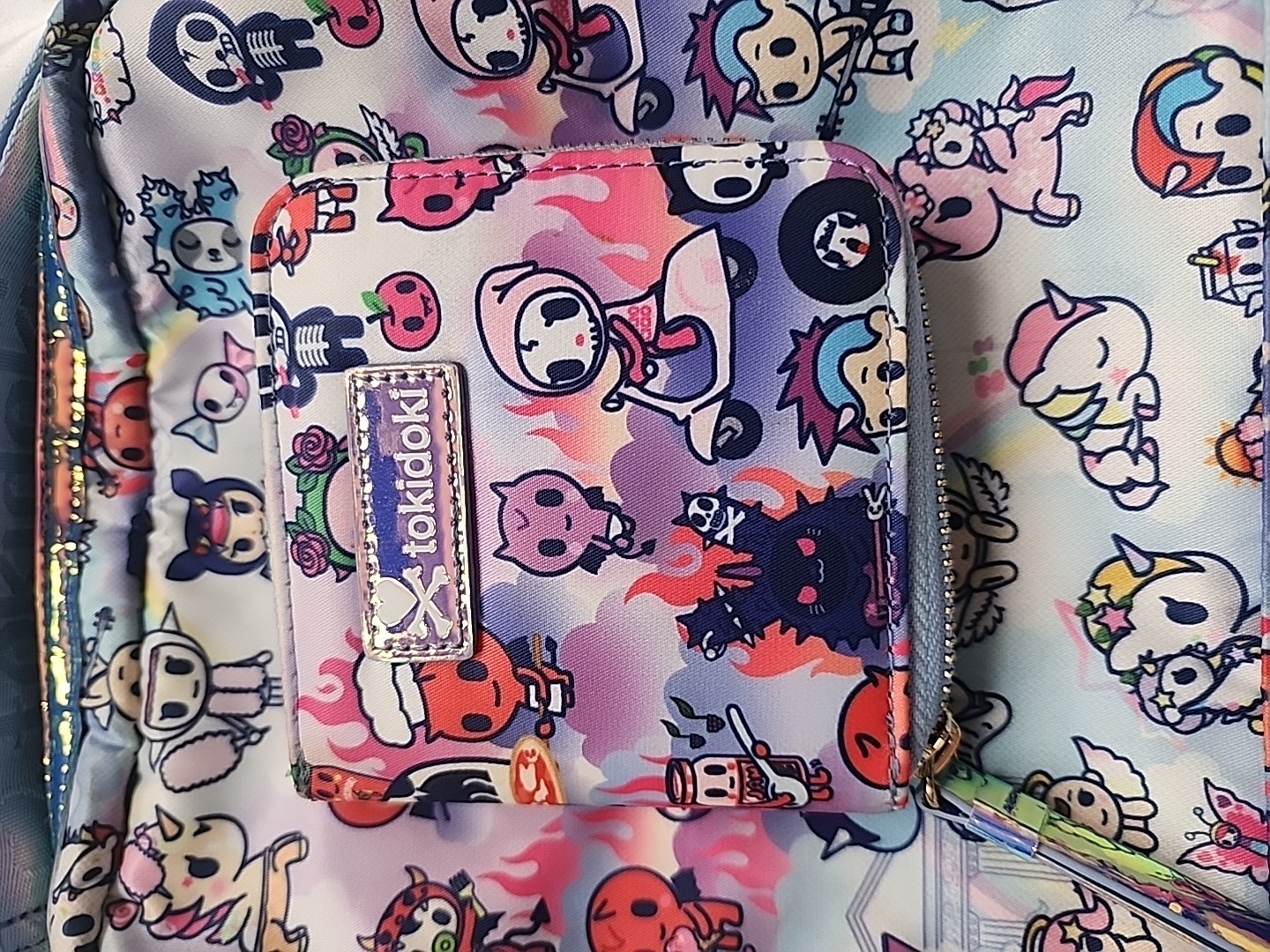 Tokidoki Kawaii Character Print Crossbody Bag with Wallet