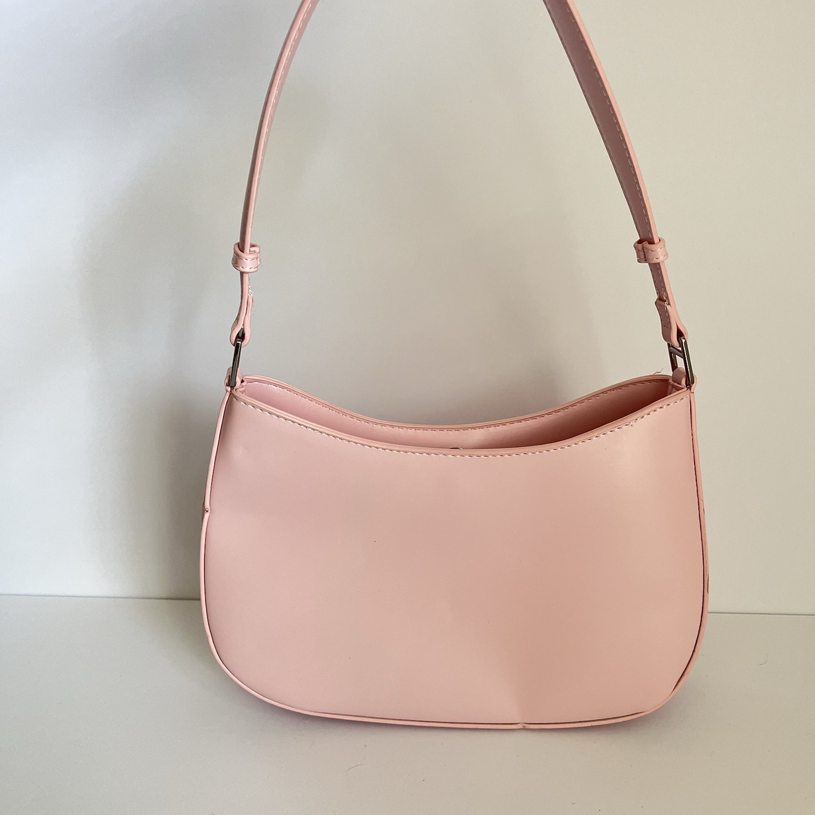 Forever 21 Pink Purse patent shoulder bag one strap barbiecore ballerina