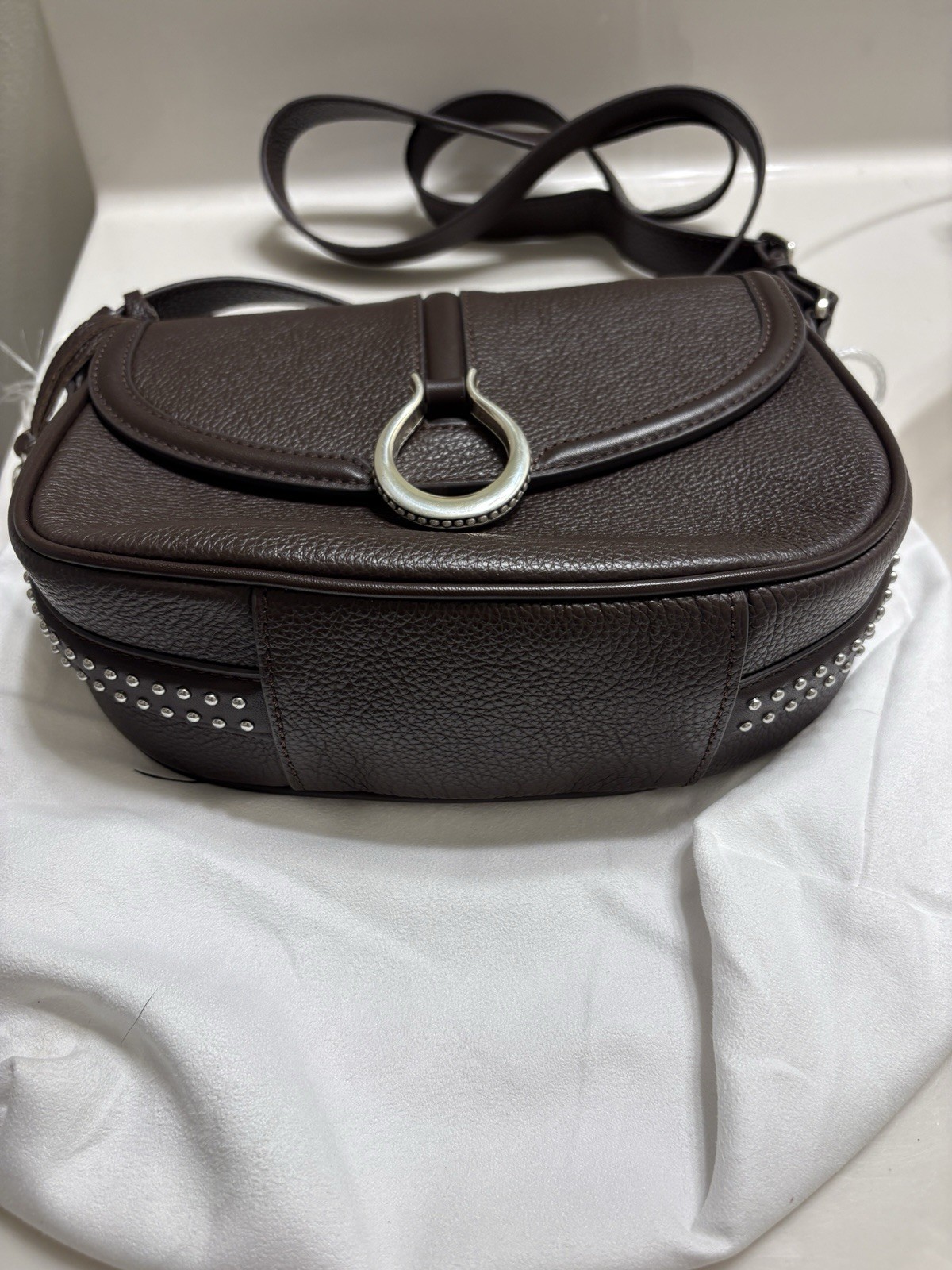 Brighton Weston Saddlebag Leather Crossbody