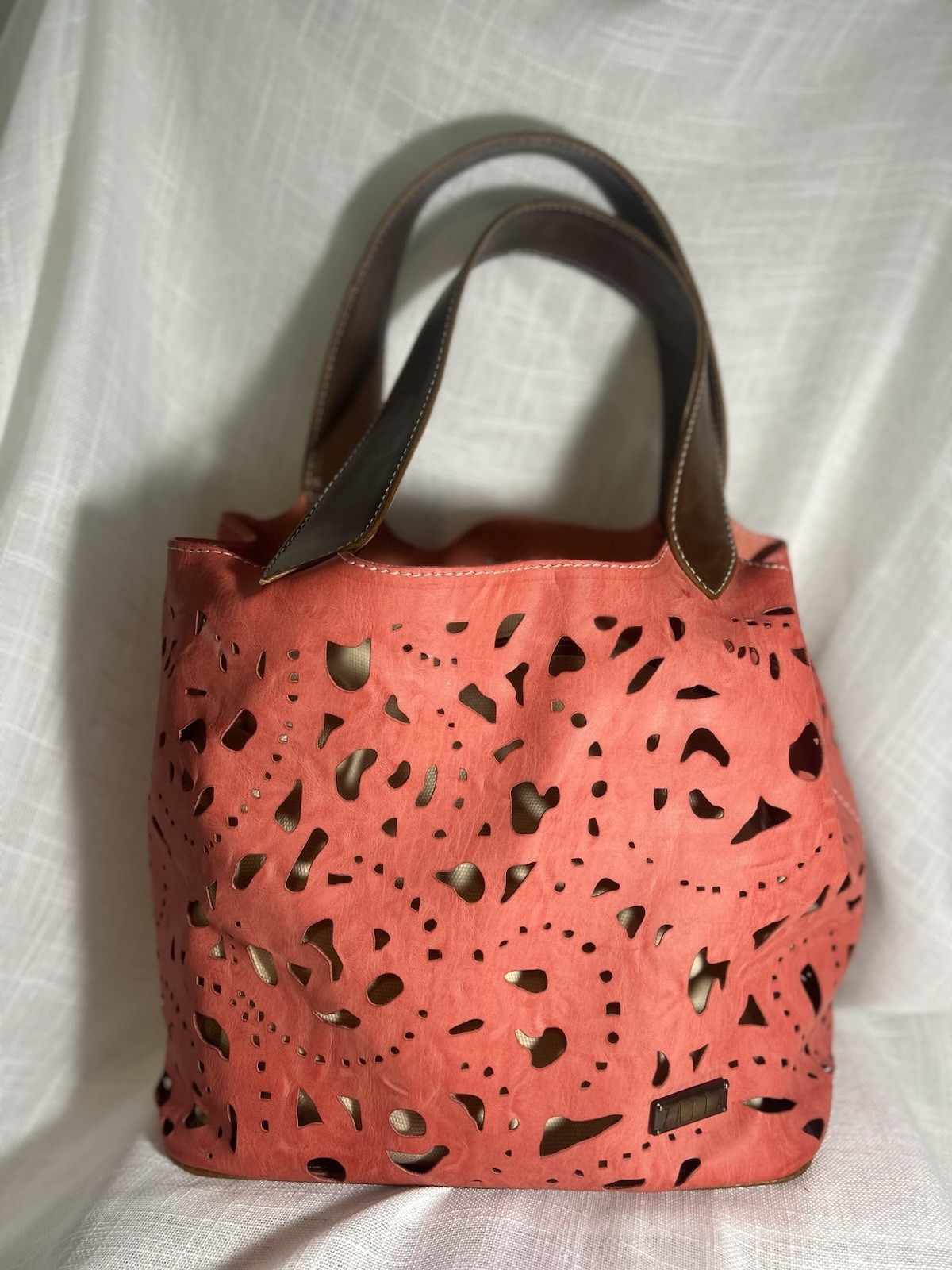 Zatta Interior Zipper Capacity Organizer Women Purse Handbag Red