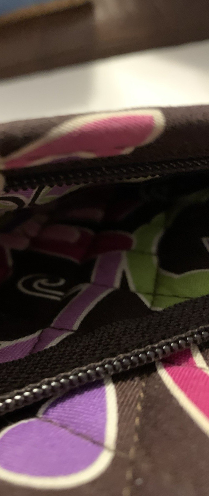 Vintage Vera Bradley Purple Punched Ipad Protector Organizer Hard Shell Case