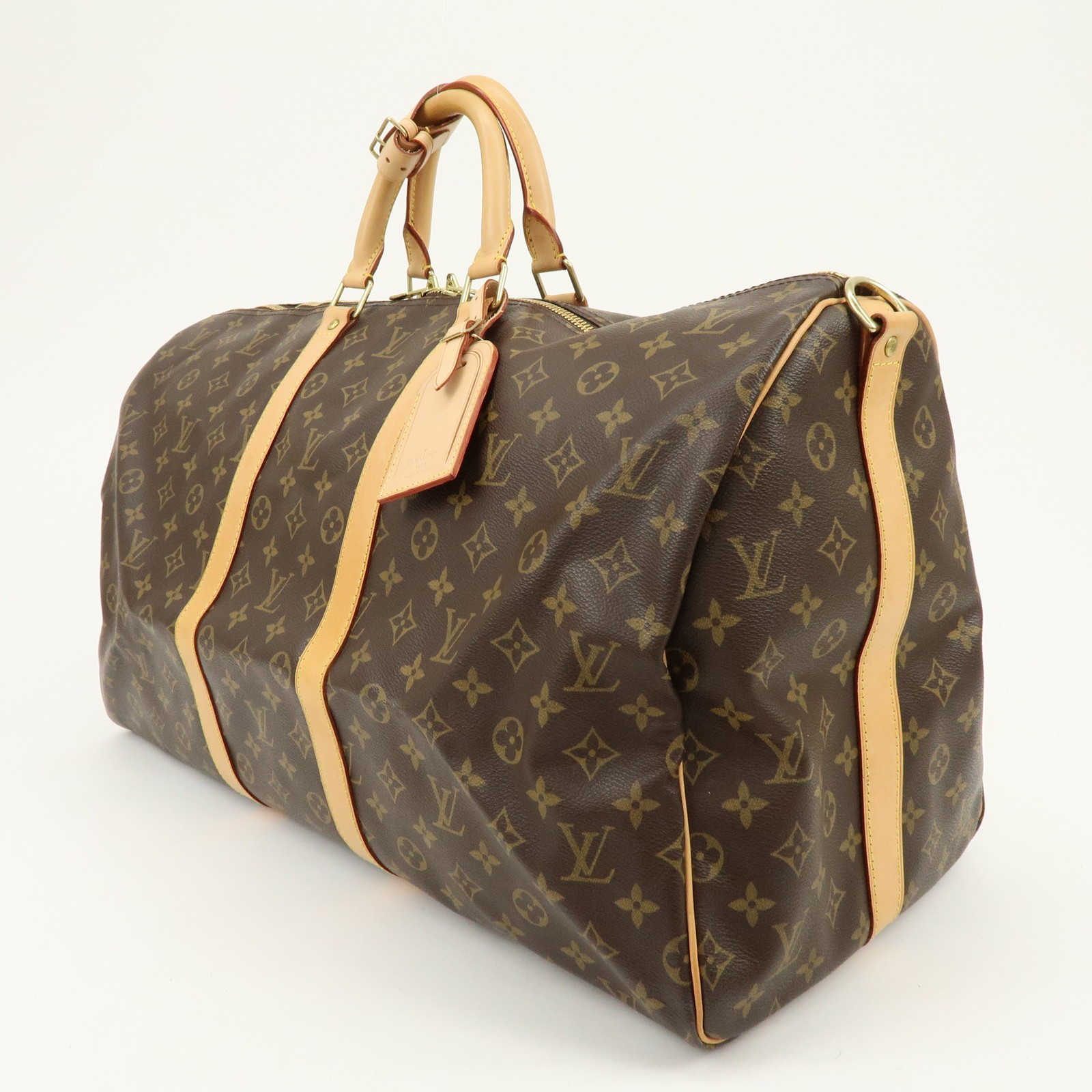 Louis Vuitton Monogram Keep All Bandouliere 55 Boston Bag M41414 Auth Used F/S