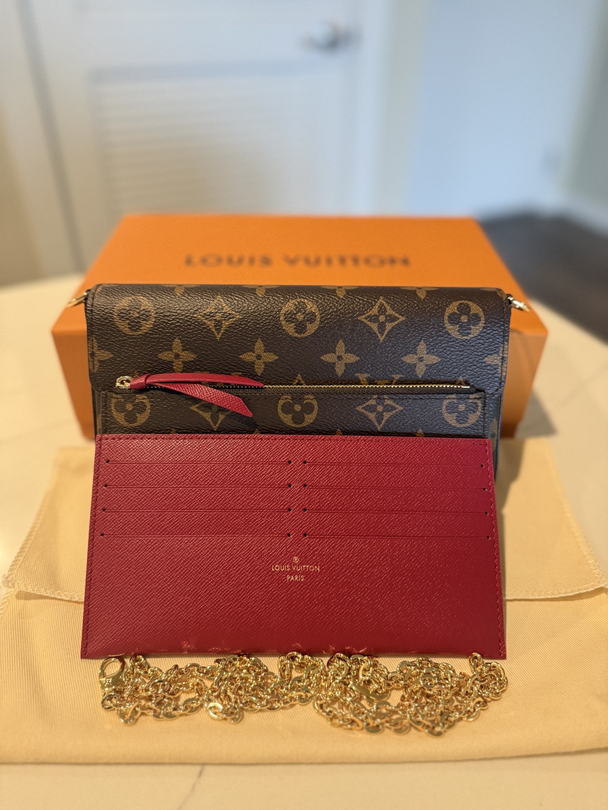 Louis Vuitton Pochette Félicie Monogram Empreinte Leather FULL SET