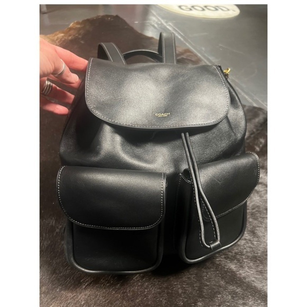 Coach Crosby Leather Backpack 28 Women’s Medium Black Excellent