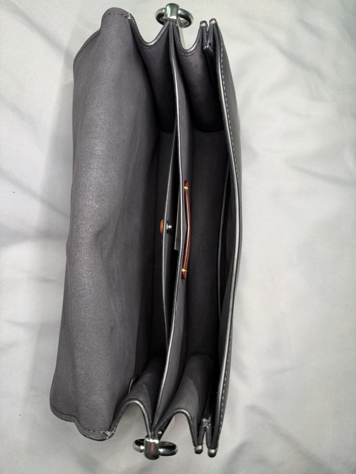 Coach Chain Tabby 26 Black Glovetanned Leather Silver Hardware 3 Straps EUC