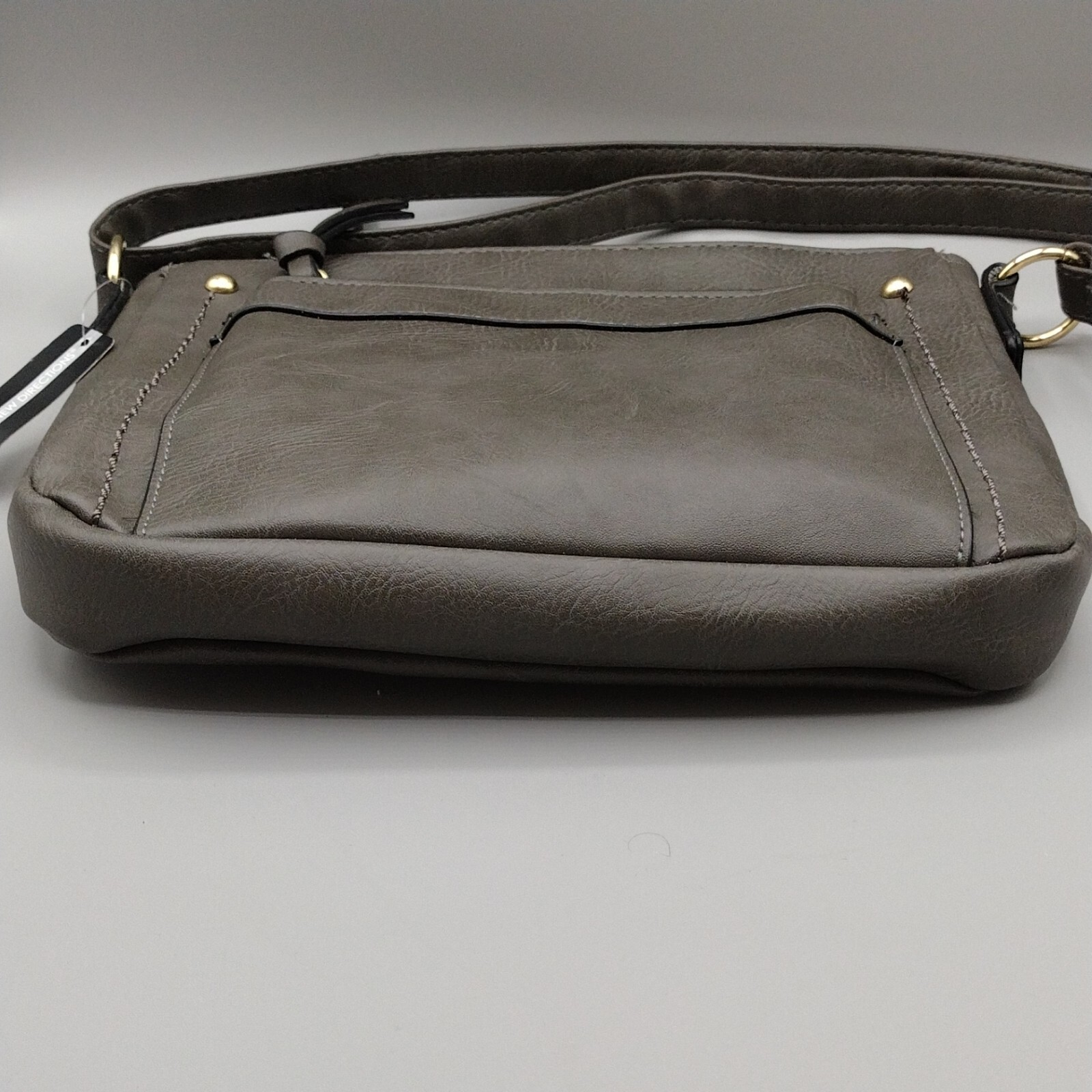 NWT New Directions Clay Gray Shoulder Bag with Adjustable Strap NICE CLASSIC