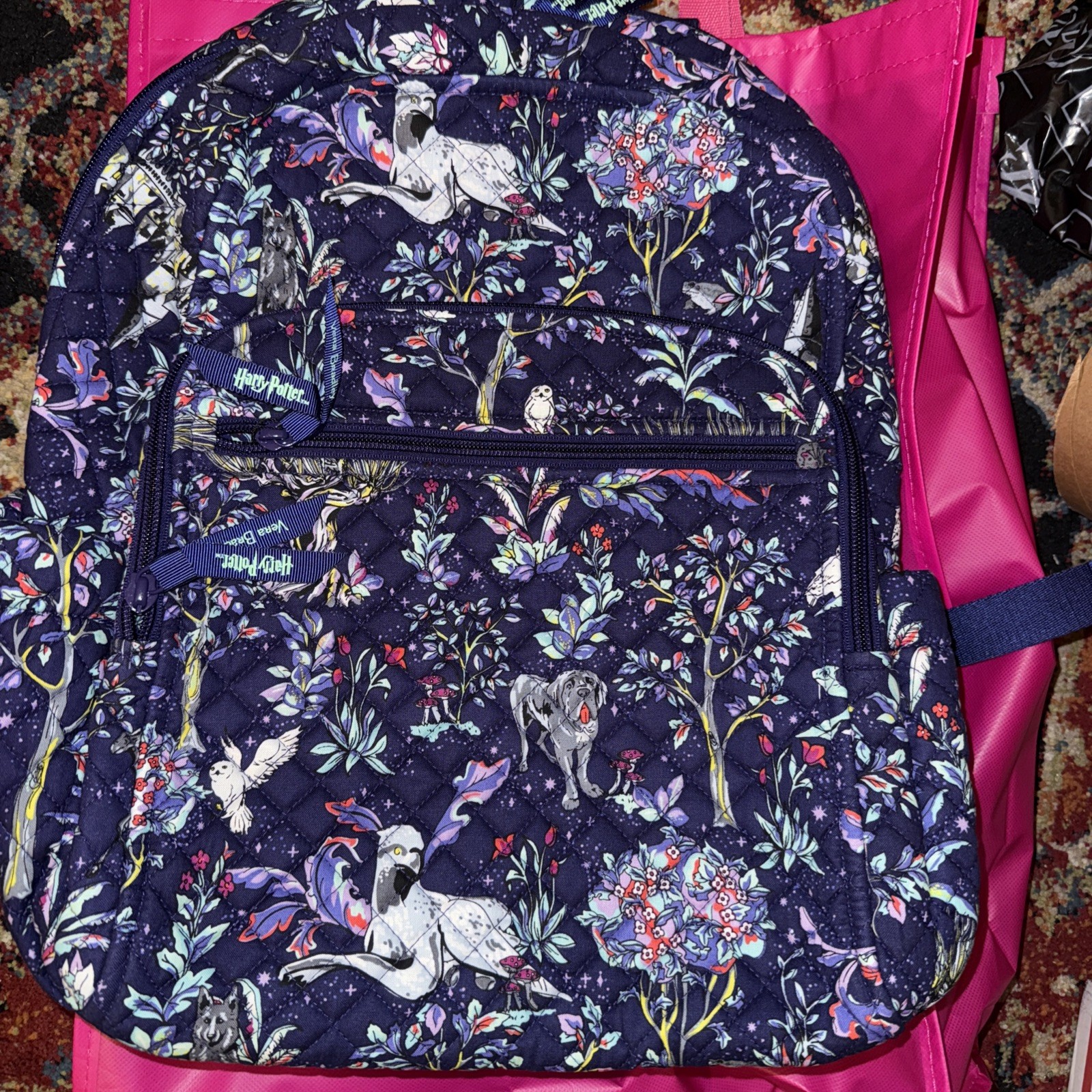 New Nwt Vera Purple Owls Bradley Harry Potter Forbidden Forest Campus Backpack B