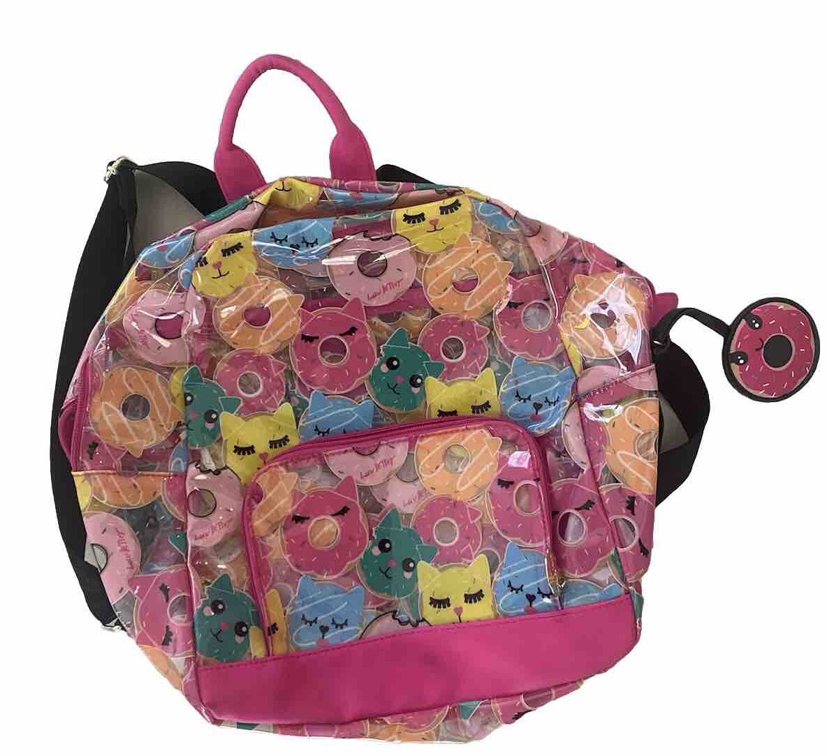 BETSEY JOHNSON Backpack Clear Cats And Donuts