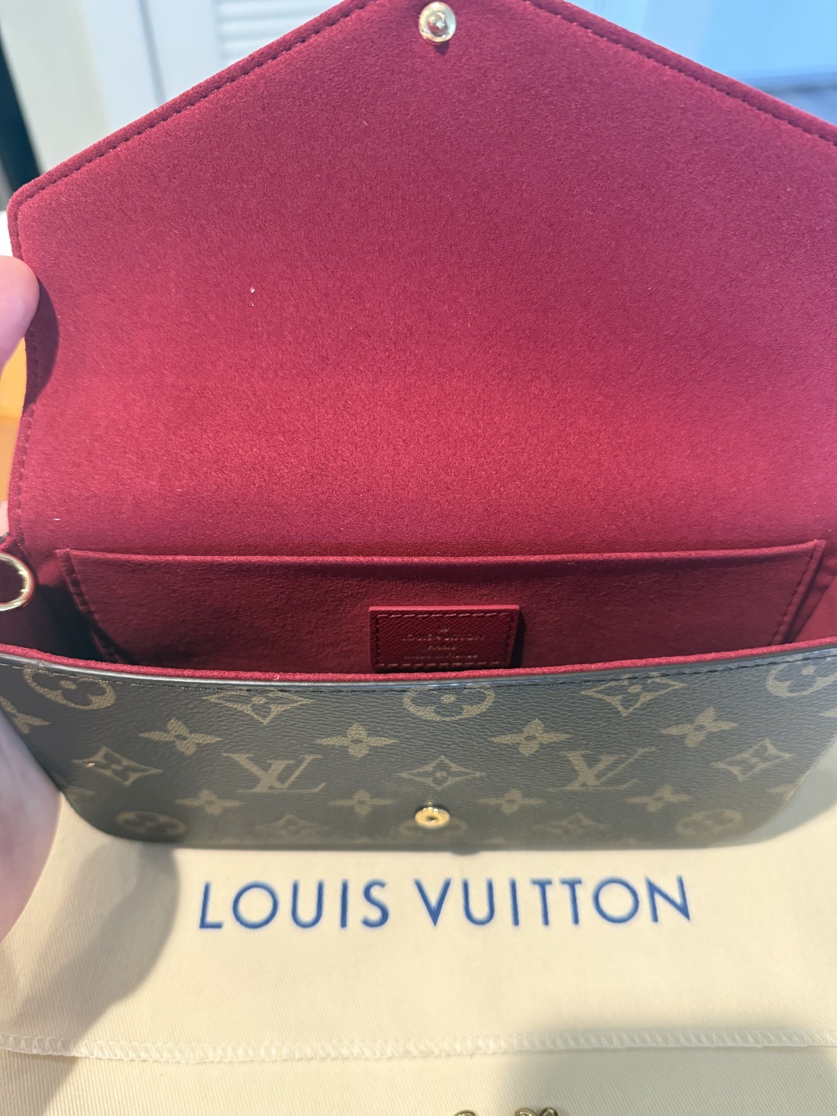 Louis Vuitton Pochette Félicie Monogram Empreinte Leather FULL SET