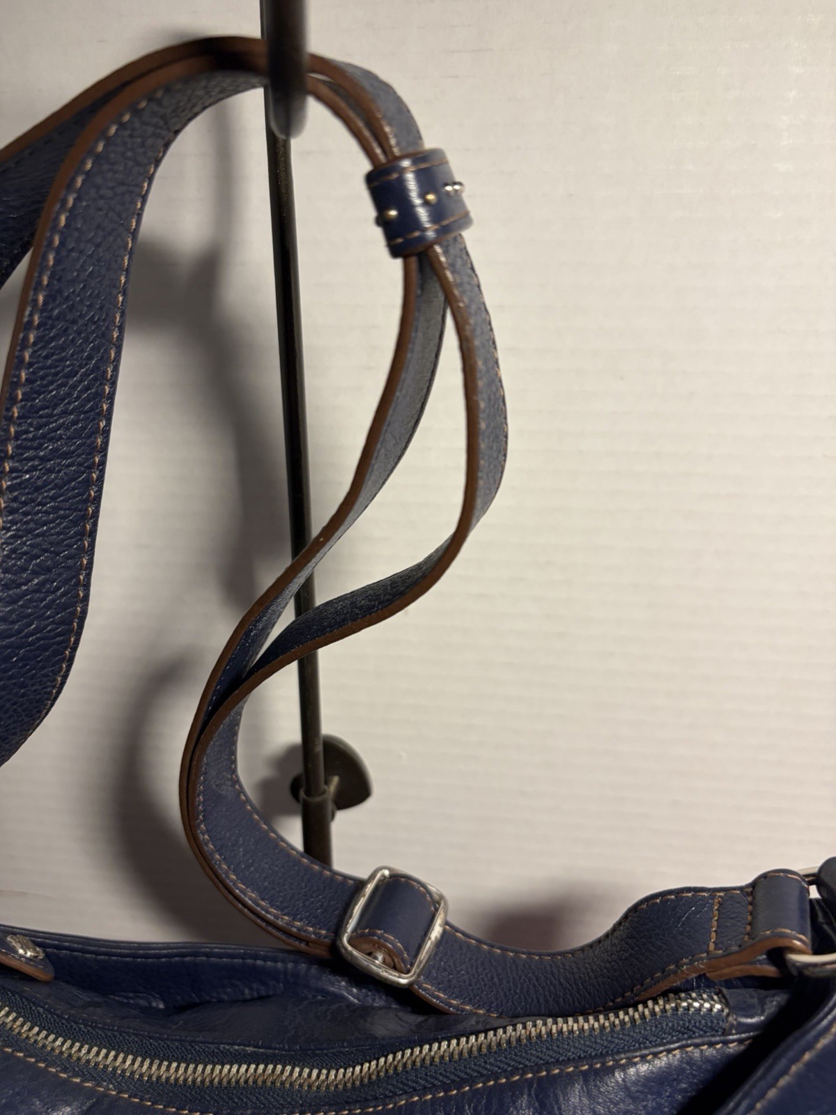 BRIGHTON “CELESTE” SATCHEL/PURSE/BAG*NAVY*MED SIZE*ALL LEATHER*READ LISTING