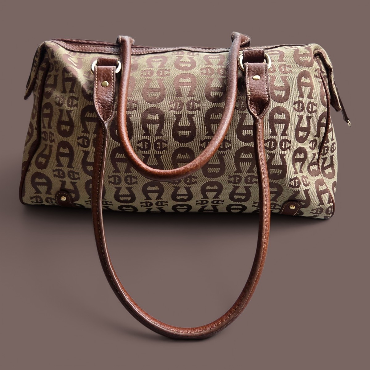 Etienne Aigner Brown Logo Purse