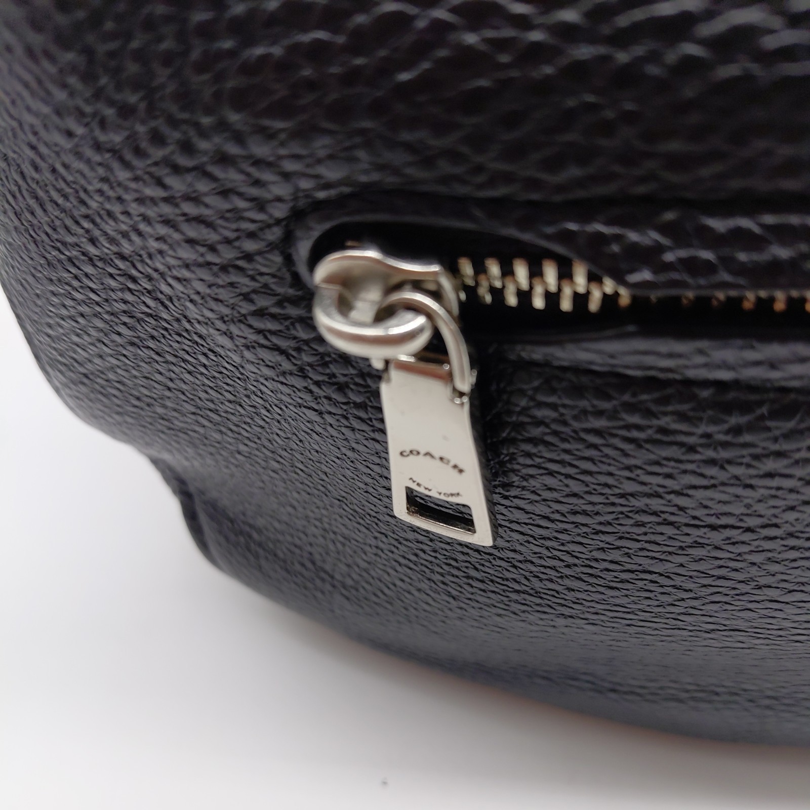 Coach Elle Black Pebbled Leather Hobo Shoulder Bag F31399