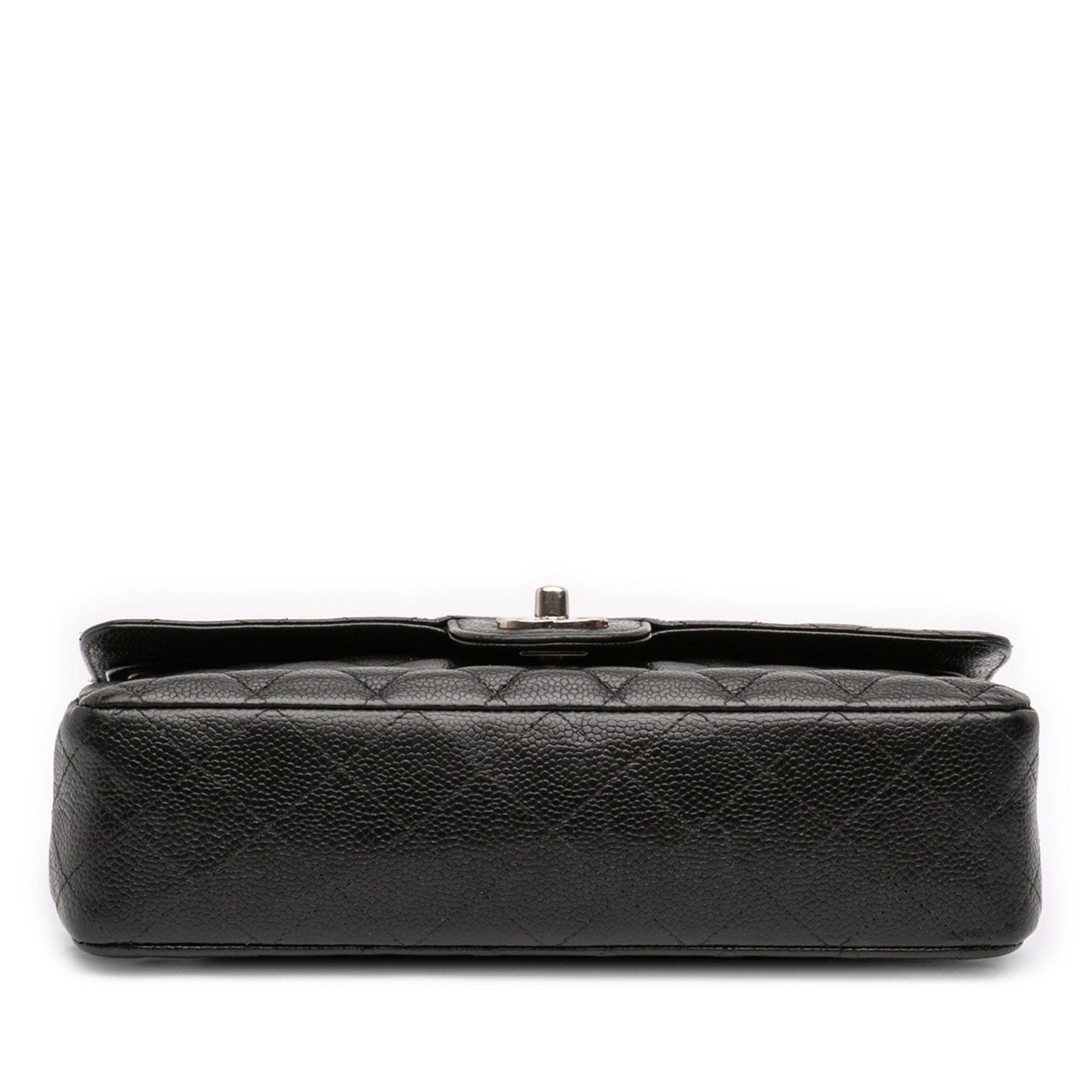 Chanel Medium Classic Caviar Double Flap Pre-Loved Shoulder Bag Black