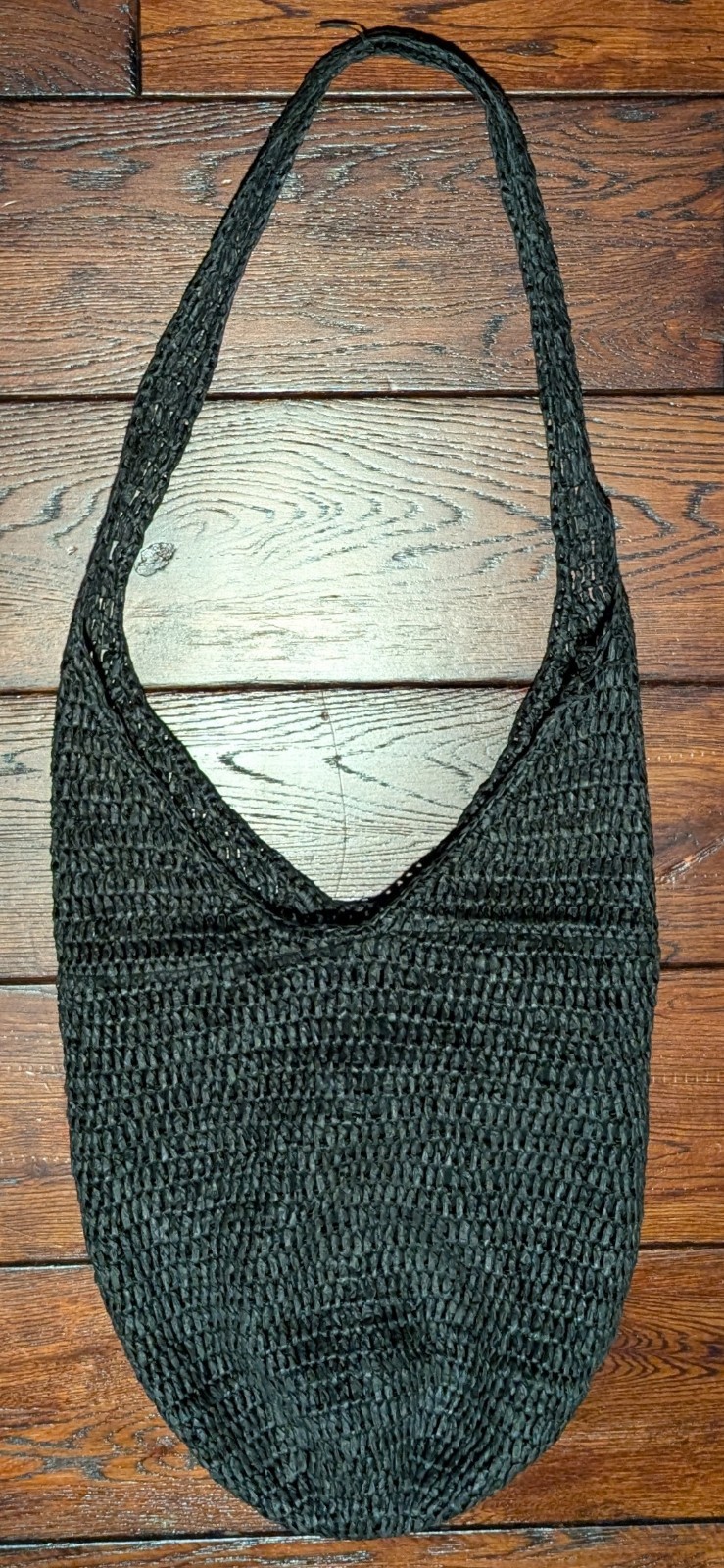 Urban Outfitters Boho Slouchy 100% Paper Lightweight Bag in Black – NWT