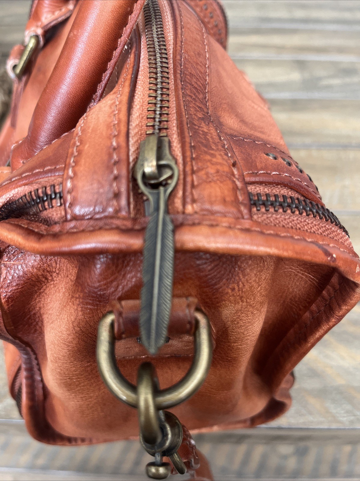 Old Trend Mini Trunk Crossbody Leather Bag