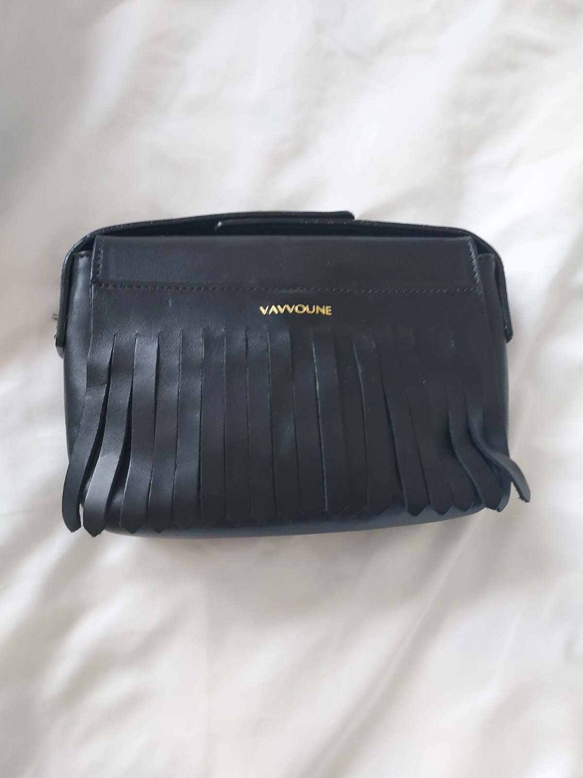 Vavvoune Dais Leather Fringe Belt Bag Waist Bag No Belt Bag Only