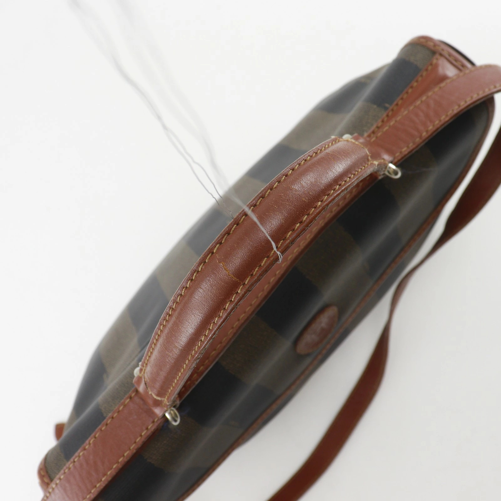 FENDI Pecan Pattern Shoulder Bag PVC Brown Women’s #NB2525